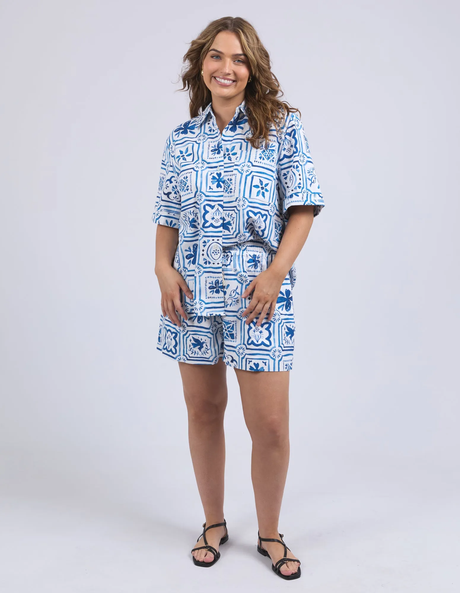 Dolce Tile Shirt Ocean Tile Print sold by Elm Lifestyle product image thumbnail 3