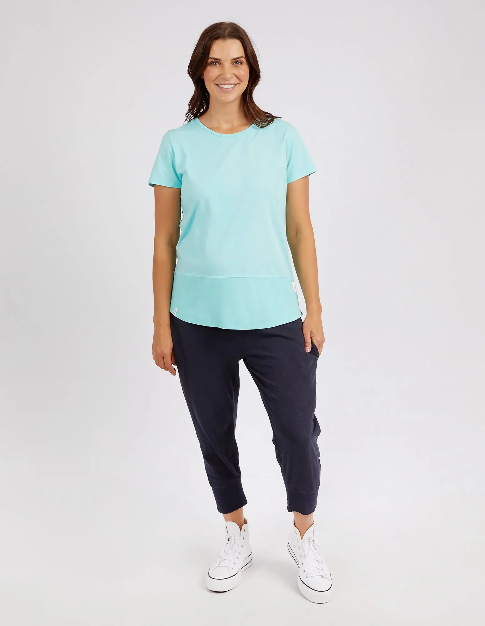 Rib Short Sleeve Tee Tonic Blue sold by Elm Lifestyle product image thumbnail 2