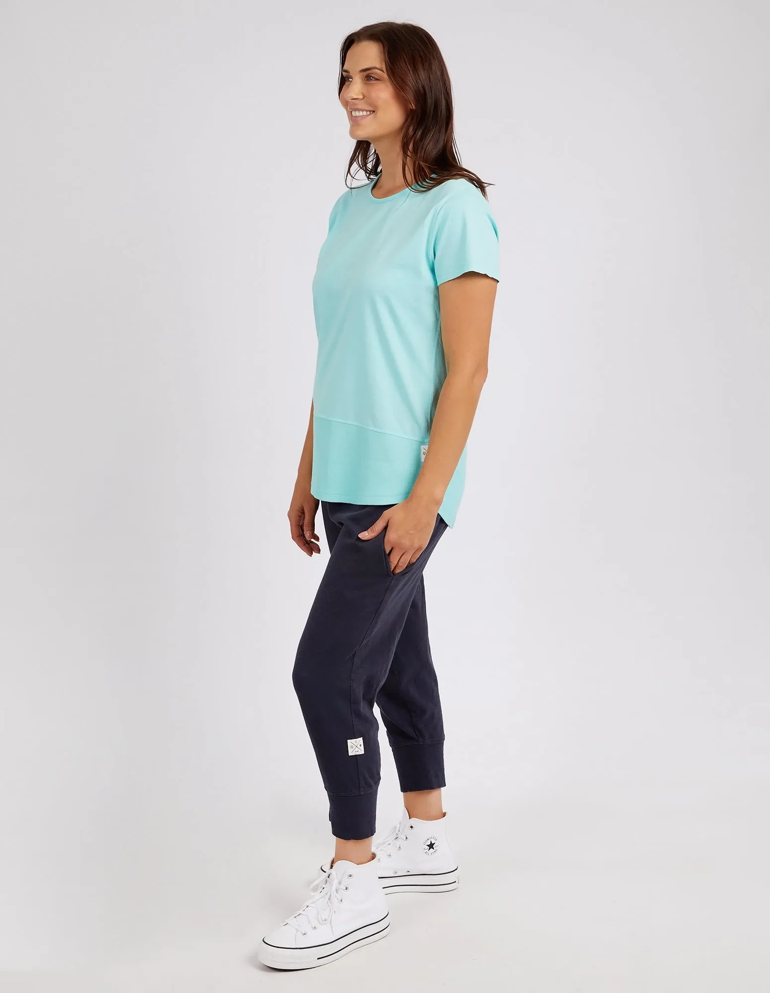 Rib Short Sleeve Tee Tonic Blue sold by Elm Lifestyle product image thumbnail 4