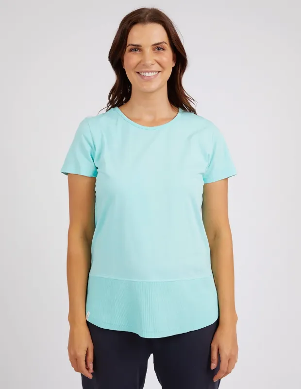 Rib Short Sleeve Tee Tonic Blue sold by Elm Lifestyle