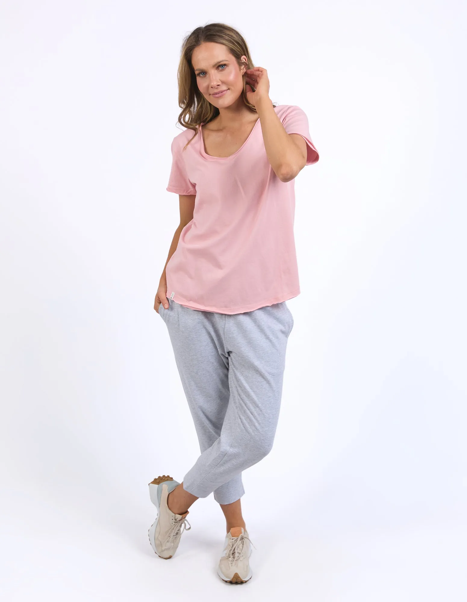 Pima Vee Tee Blush Pink sold by Elm Lifestyle product image thumbnail 2