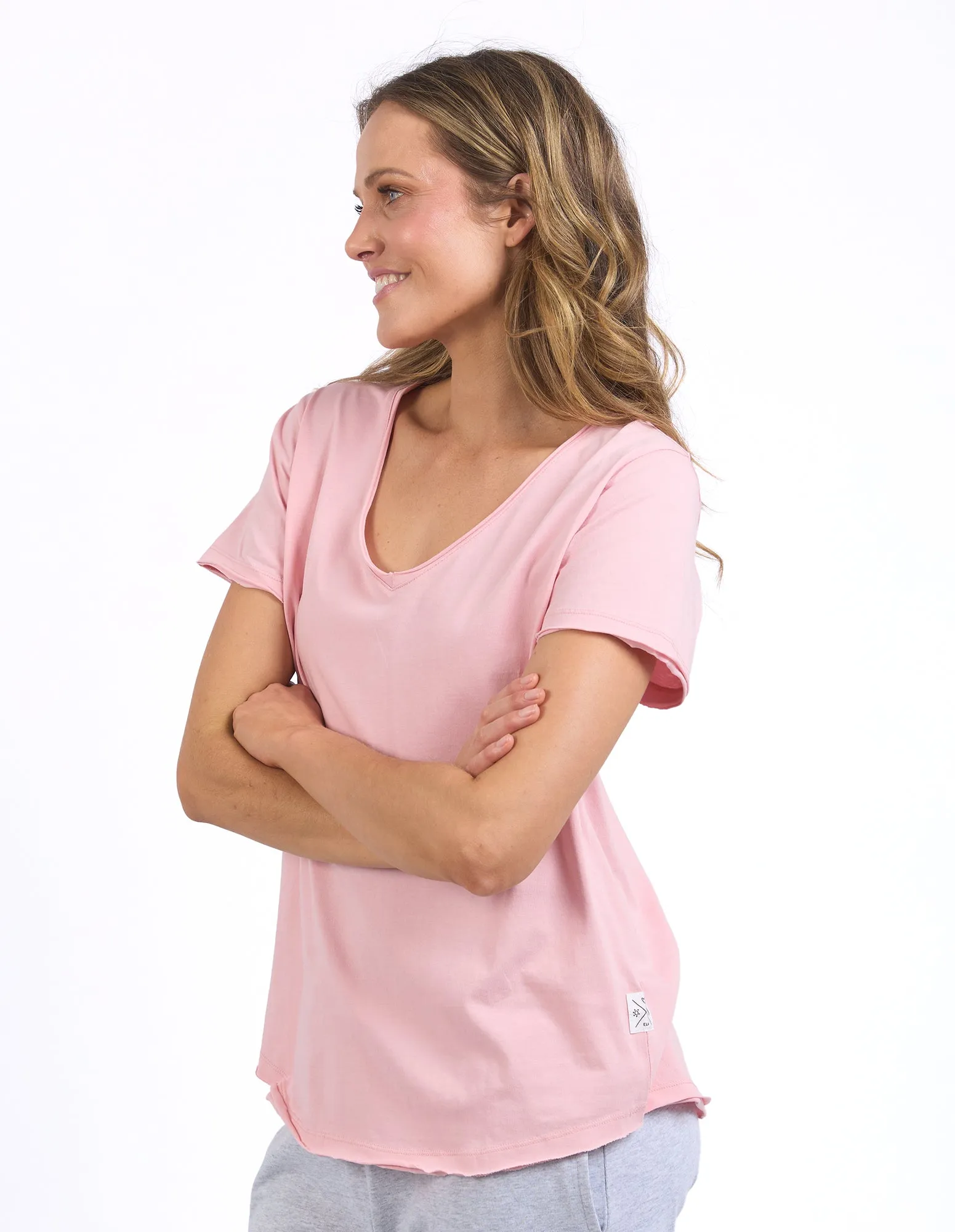 Pima Vee Tee Blush Pink sold by Elm Lifestyle product image thumbnail 4