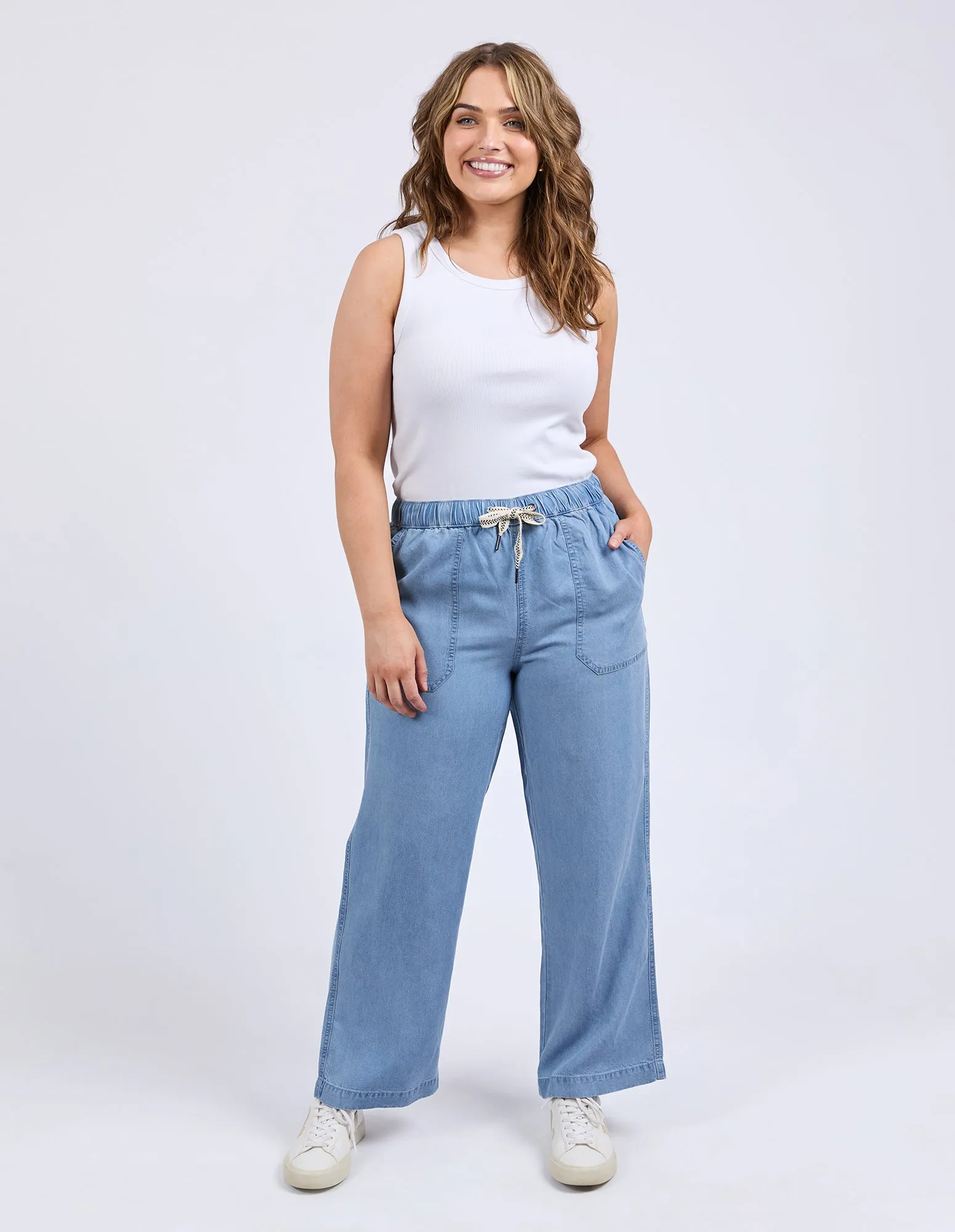 Payton Chambray Pant Mid Blue Wash sold by Elm Lifestyle product image thumbnail 2
