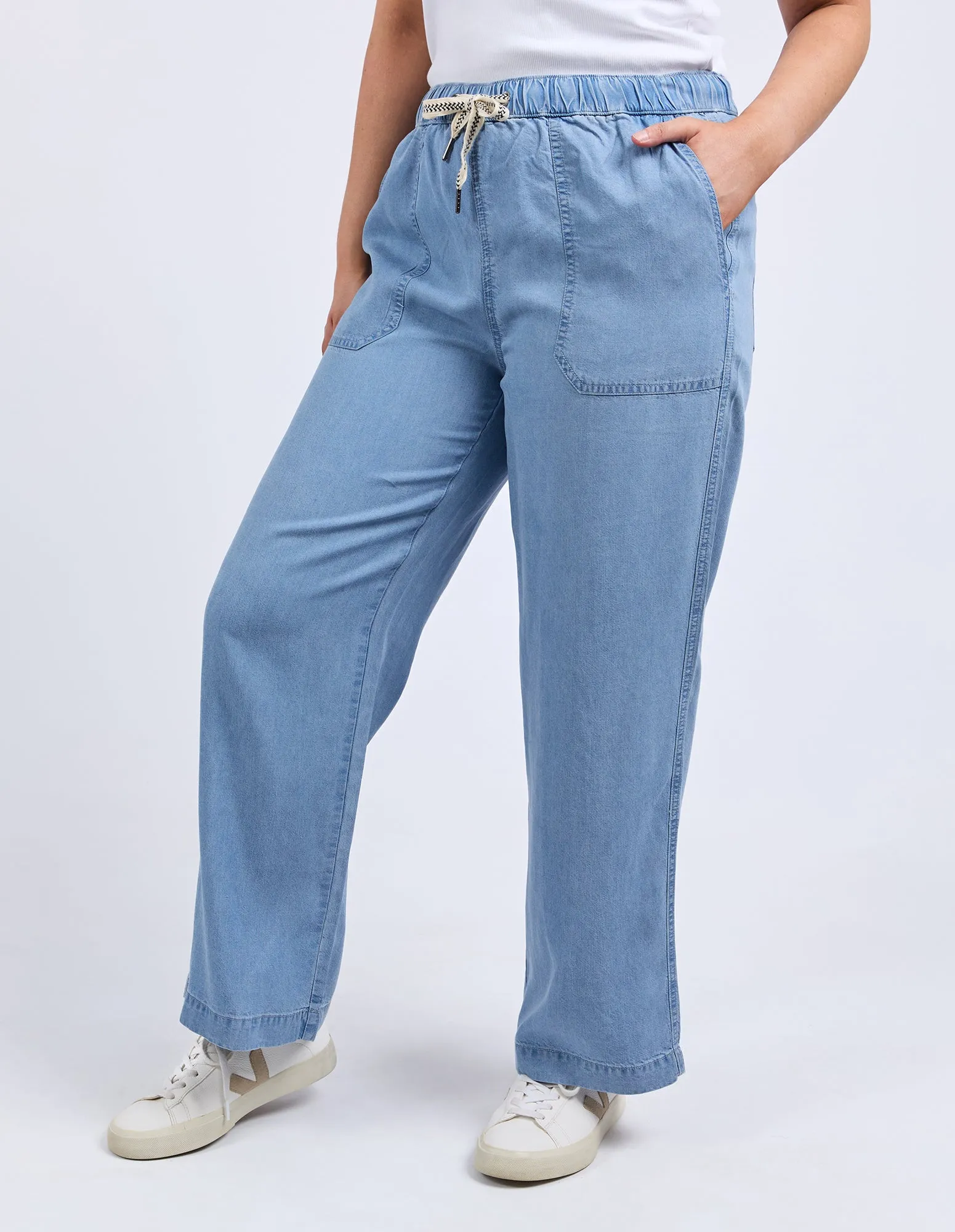 Payton Chambray Pant Mid Blue Wash sold by Elm Lifestyle product image thumbnail 4