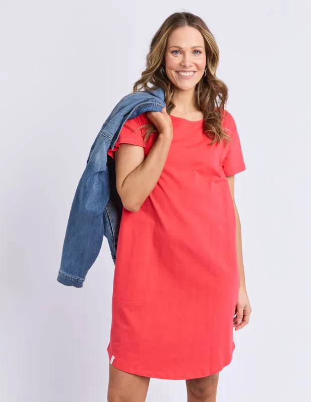 Aiden S/S Dress Cayenne sold by Elm Lifestyle