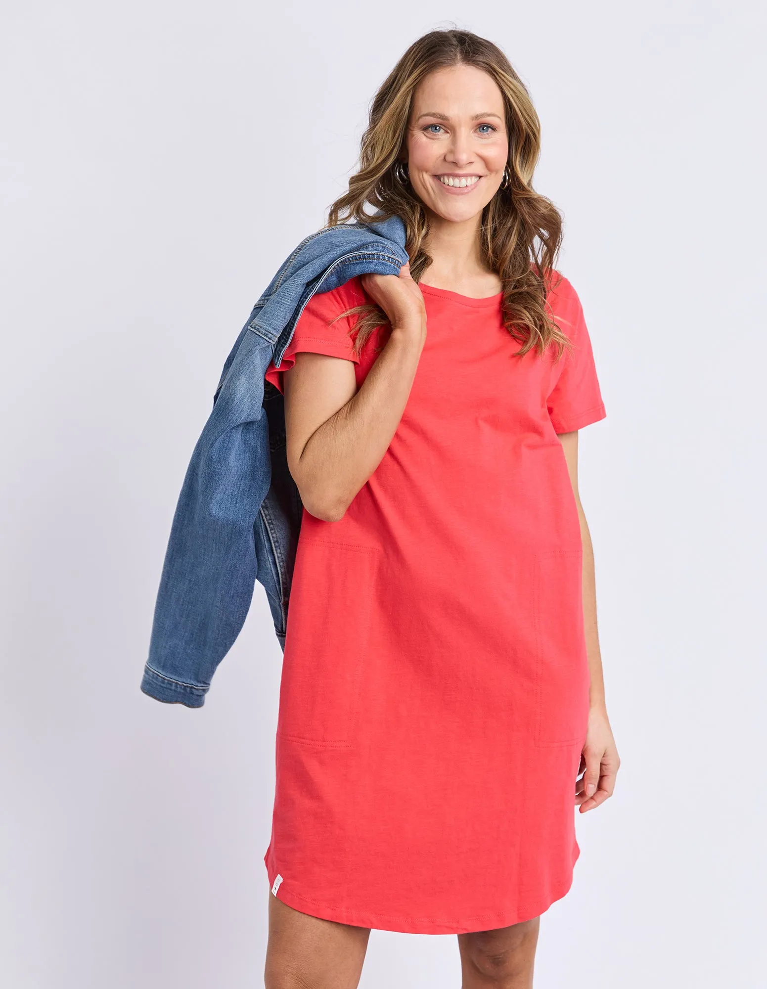 Aiden S/S Dress Cayenne sold by Elm Lifestyle