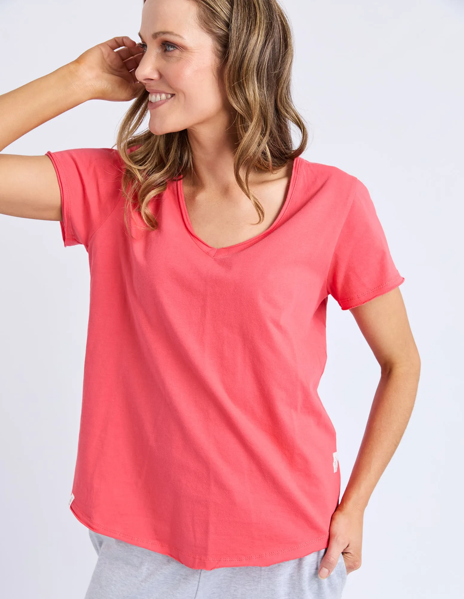 Pima Vee Tee Cayenne sold by Elm Lifestyle product image thumbnail 4