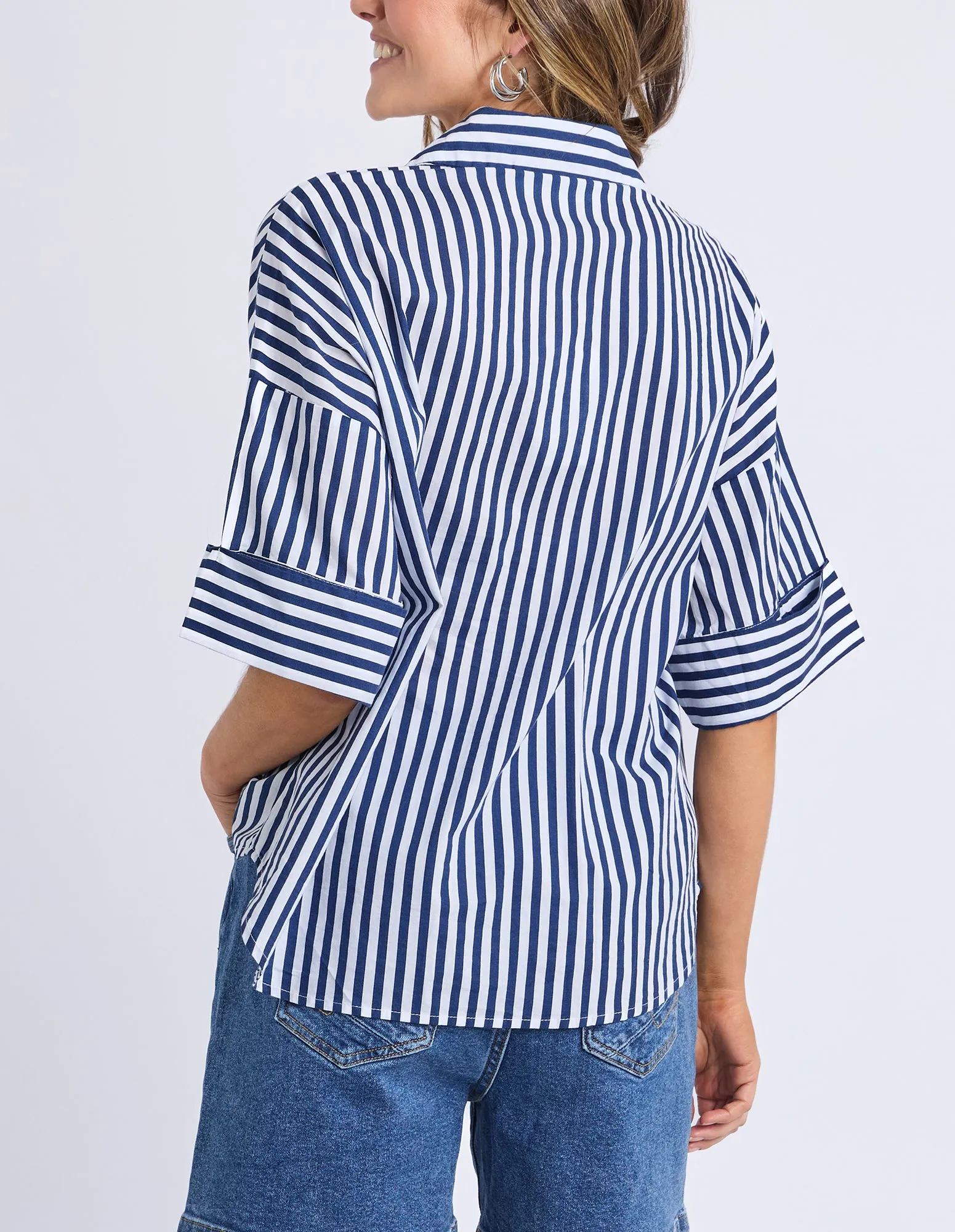 Striped Holiday Shirt Ocean sold by Elm Lifestyle product image thumbnail 3