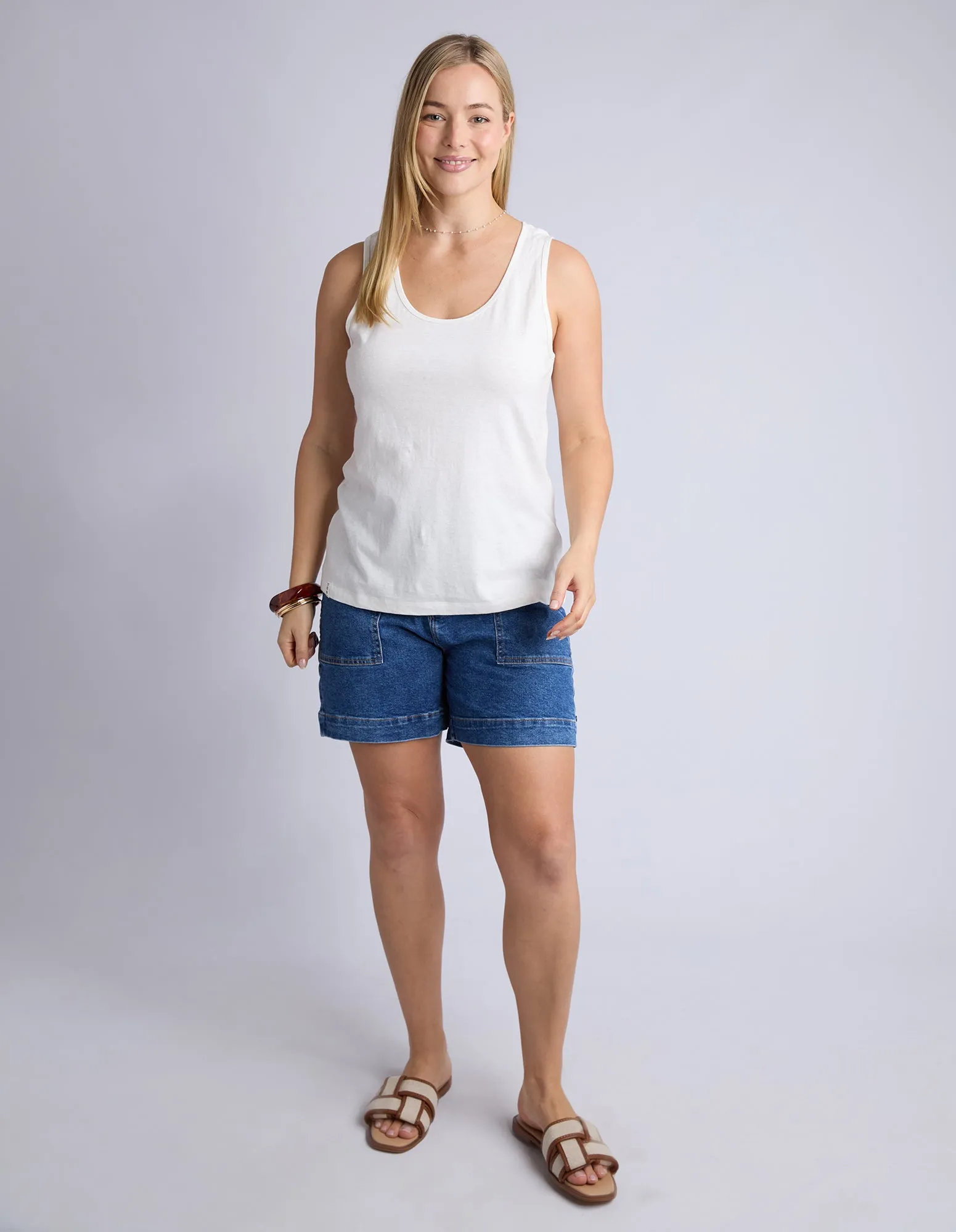 Evie Tank White sold by Elm Lifestyle