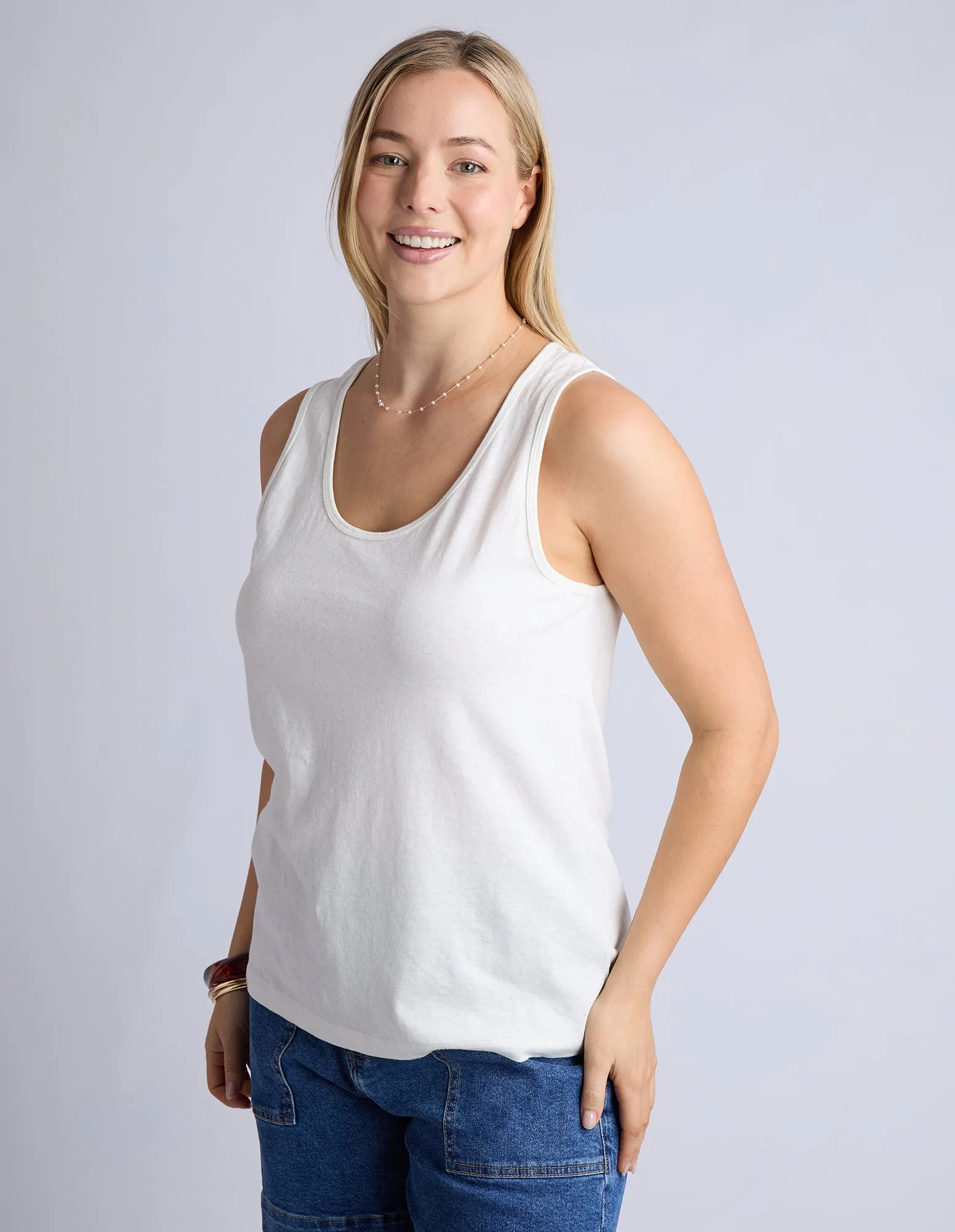 Evie Tank White sold by Elm Lifestyle product image thumbnail 3