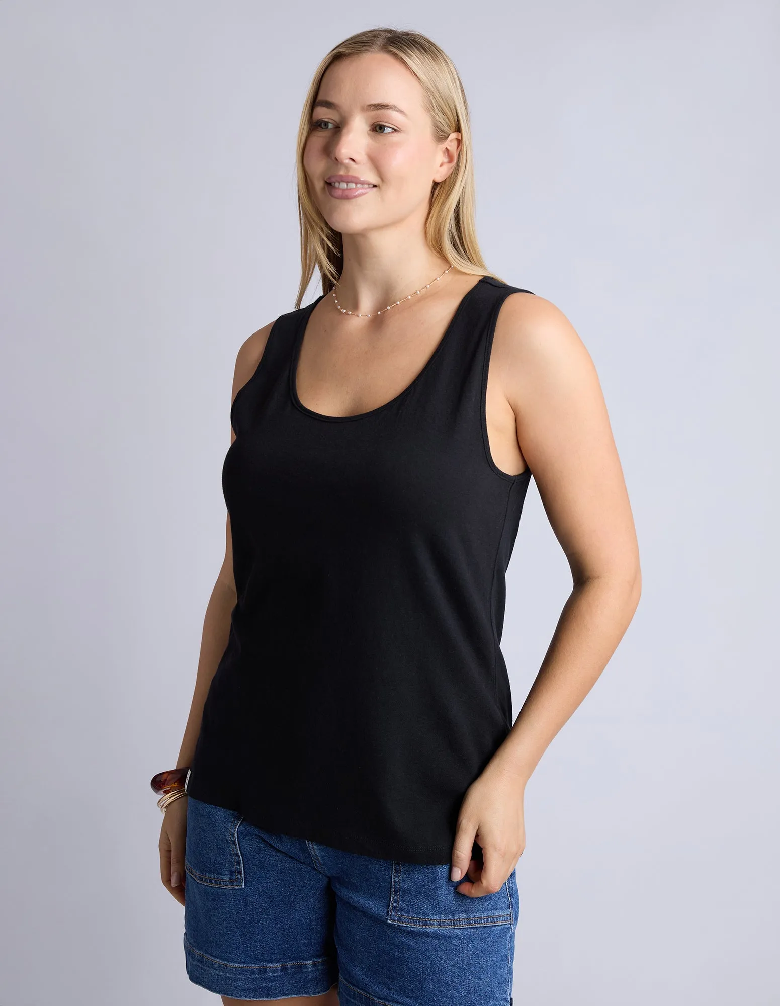 Evie Tank Black sold by Elm Lifestyle