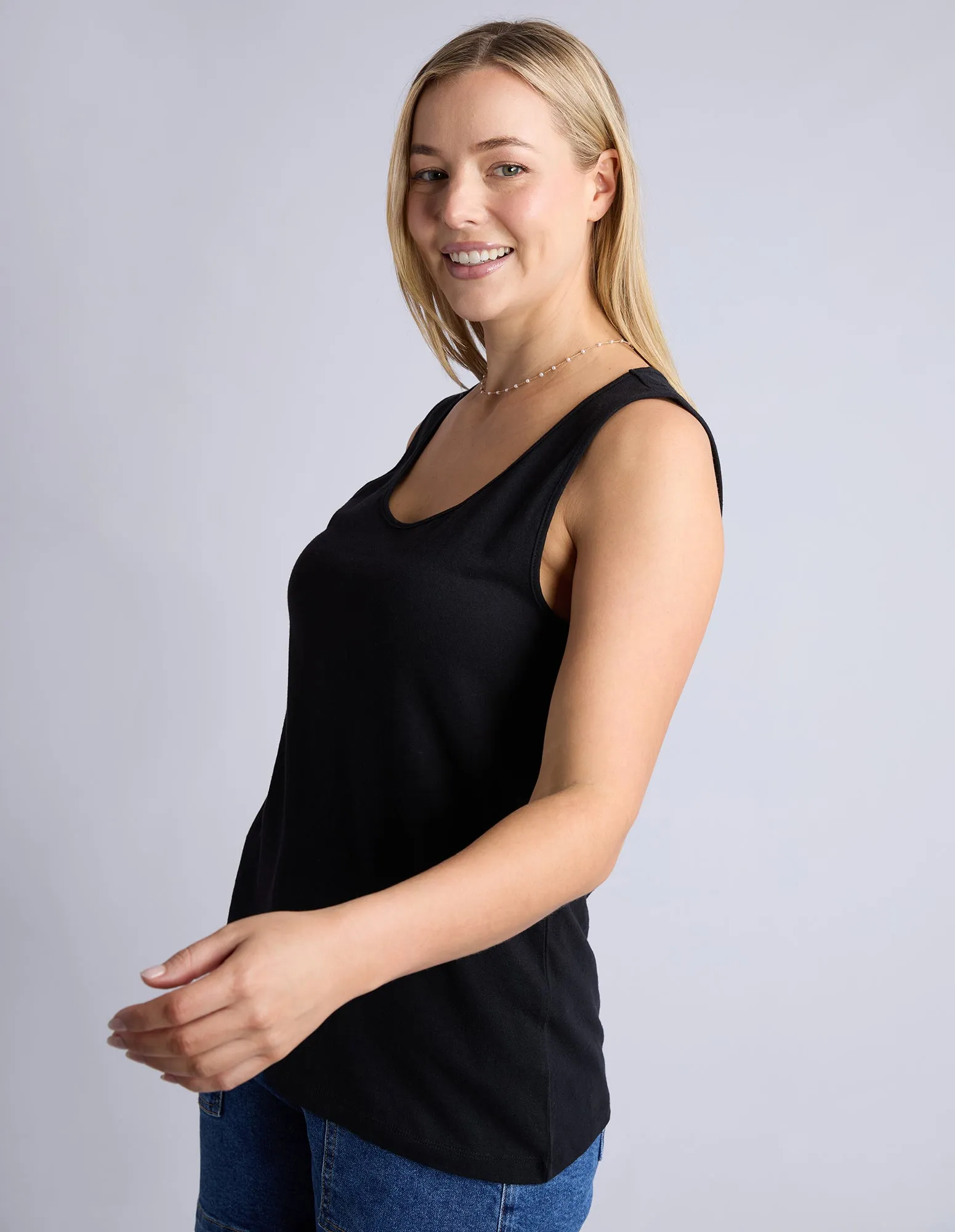 Evie Tank Black sold by Elm Lifestyle product image thumbnail 4