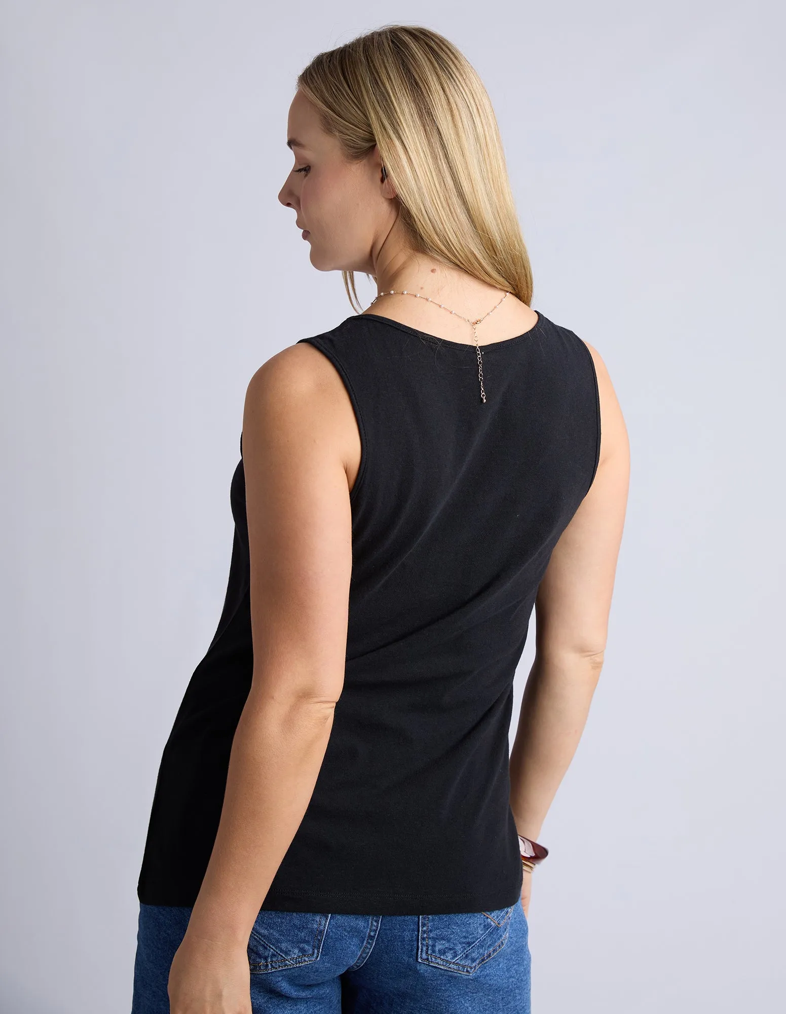 Evie Tank Black sold by Elm Lifestyle product image thumbnail 3
