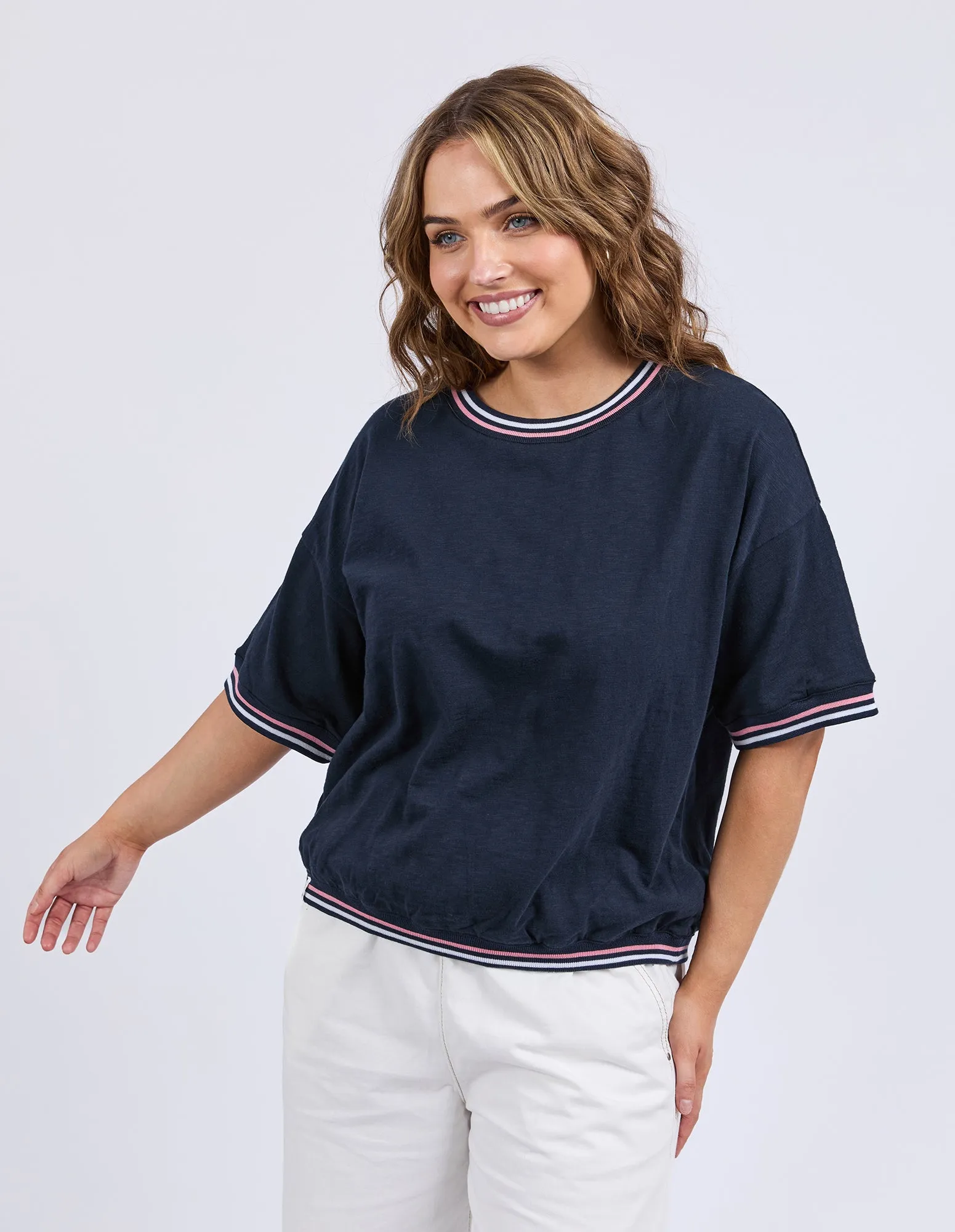 Faye Short Sleeve Sweat Dark Sapphire sold by Elm Lifestyle product image thumbnail 2