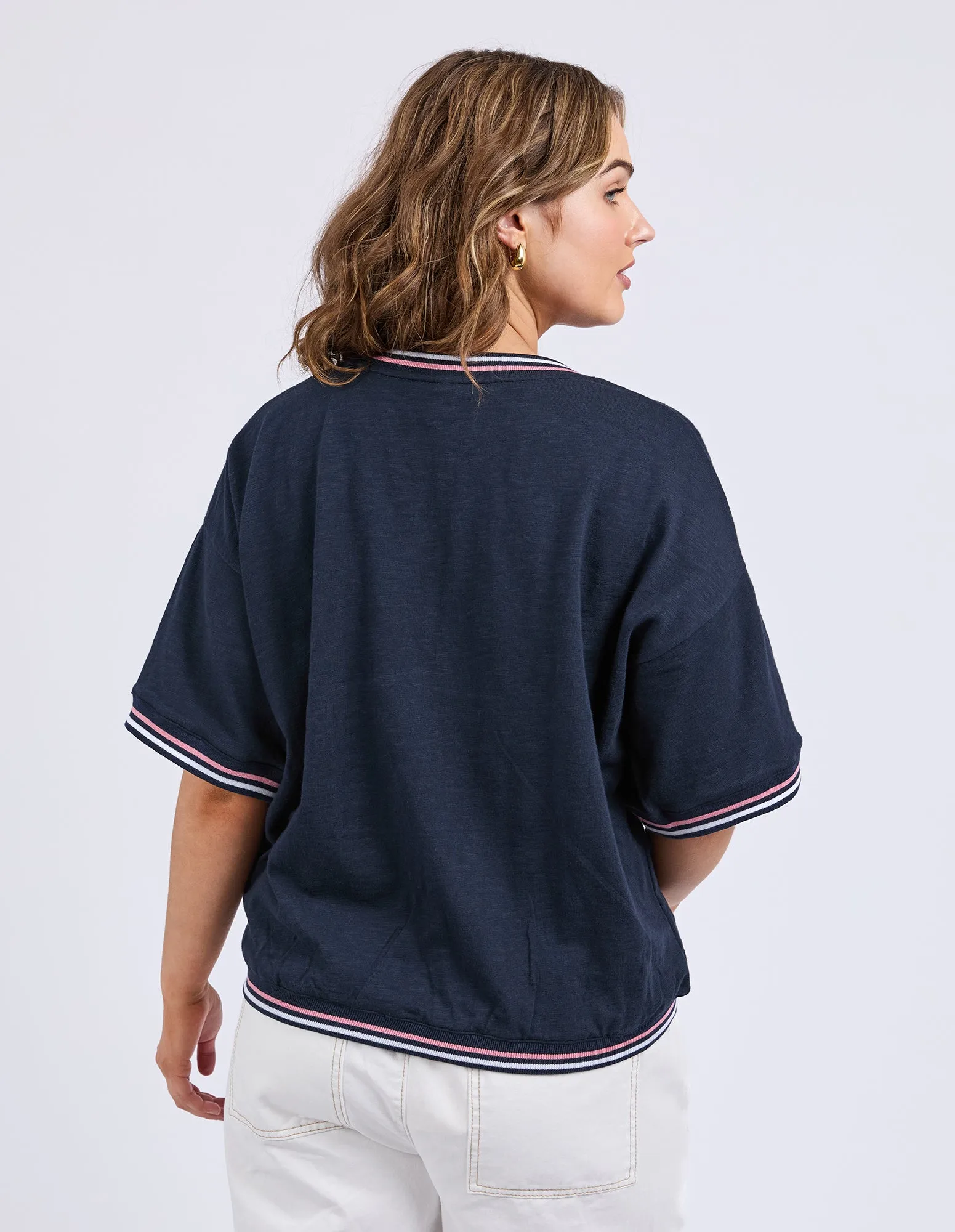 Faye Short Sleeve Sweat Dark Sapphire sold by Elm Lifestyle product image thumbnail 4