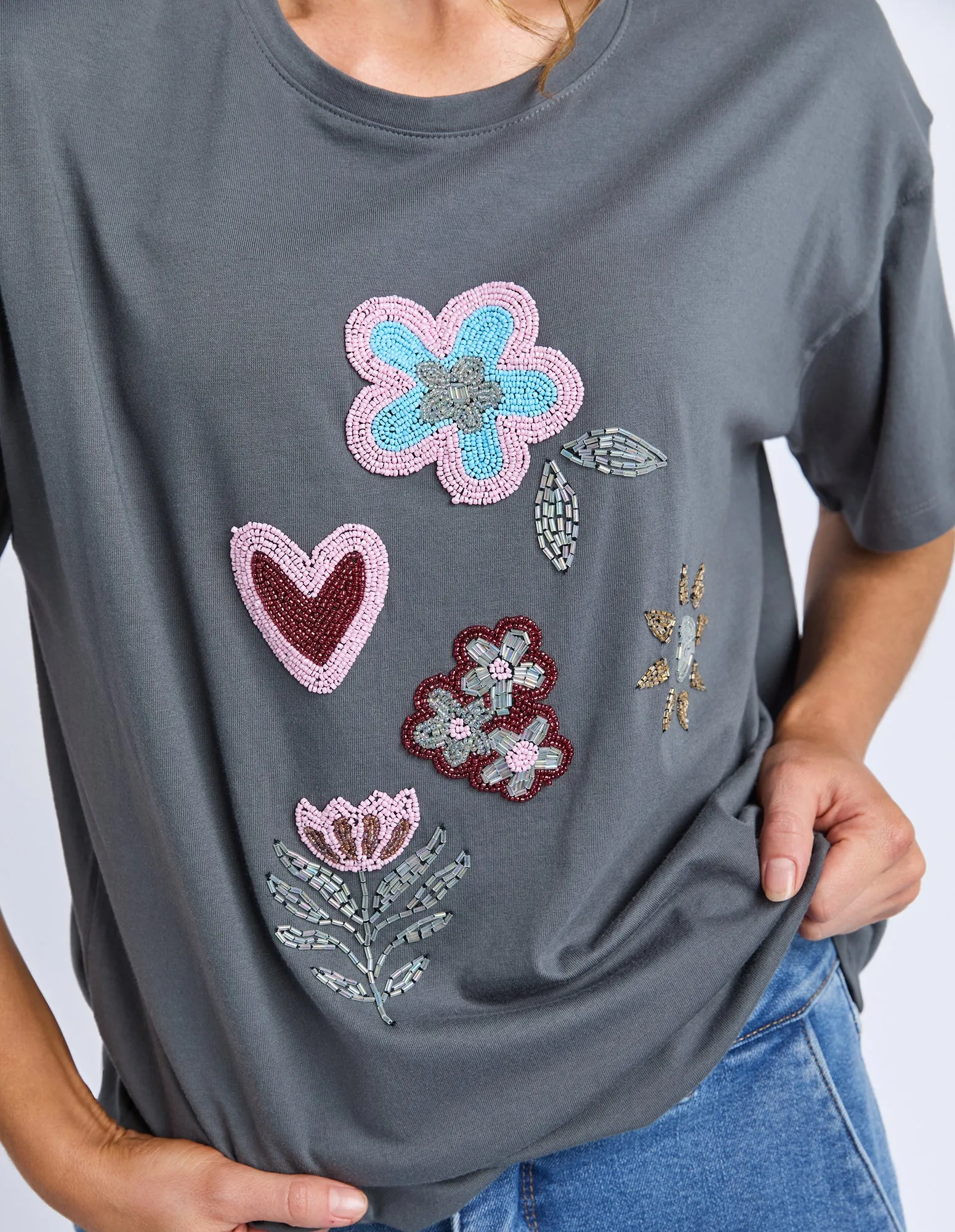 Estelle Tee Charcoal sold by Elm Lifestyle product image thumbnail 5
