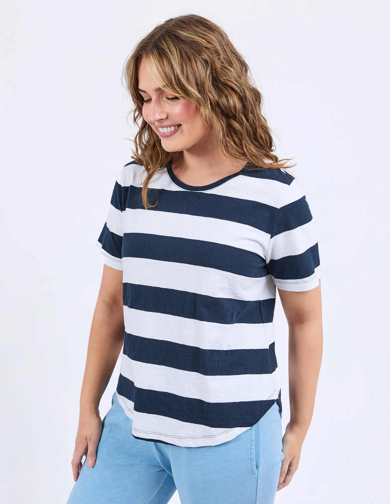 Spritz Stripe S/S Tee Navy & White Stripe sold by Elm Lifestyle product image thumbnail 4