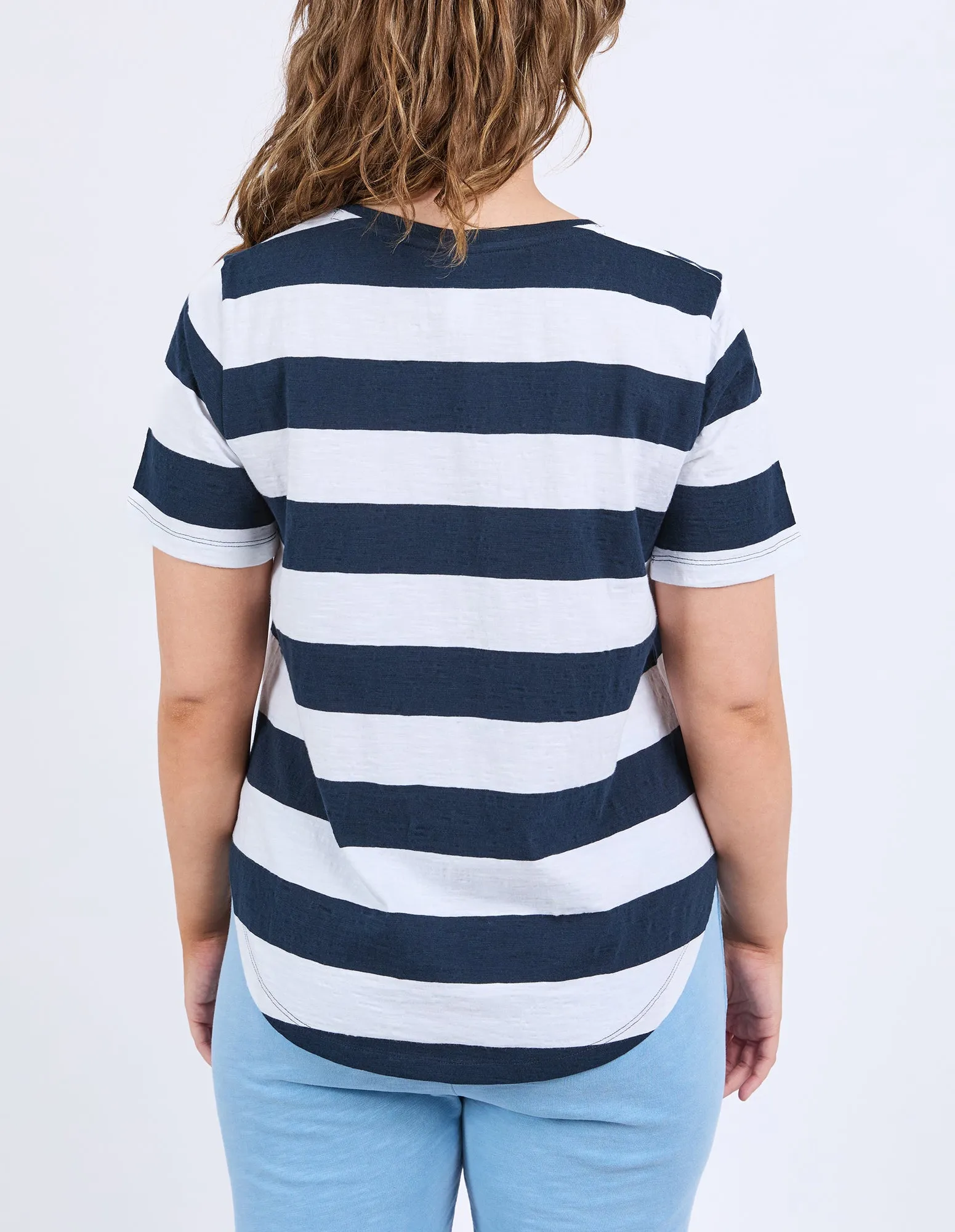 Spritz Stripe S/S Tee Navy & White Stripe sold by Elm Lifestyle product image thumbnail 3