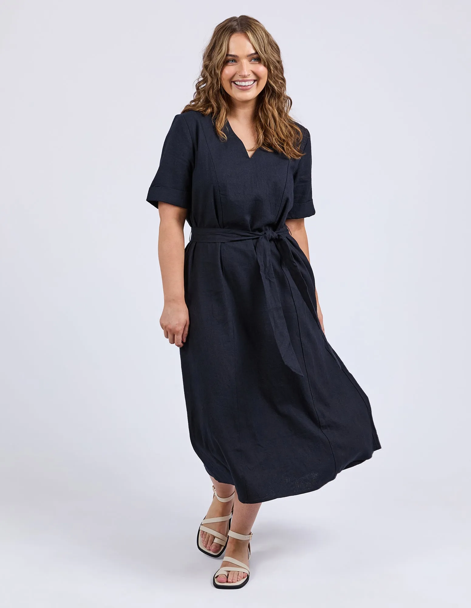 Lily Midi Dress Dark Sapphire sold by Elm Lifestyle product image thumbnail 2