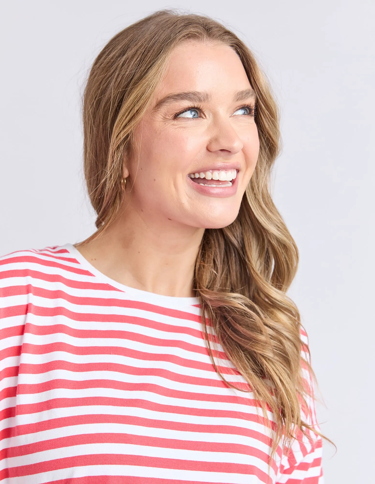 Lauren S/S Tee - Stripe Cayenne sold by Elm Lifestyle product image thumbnail 5