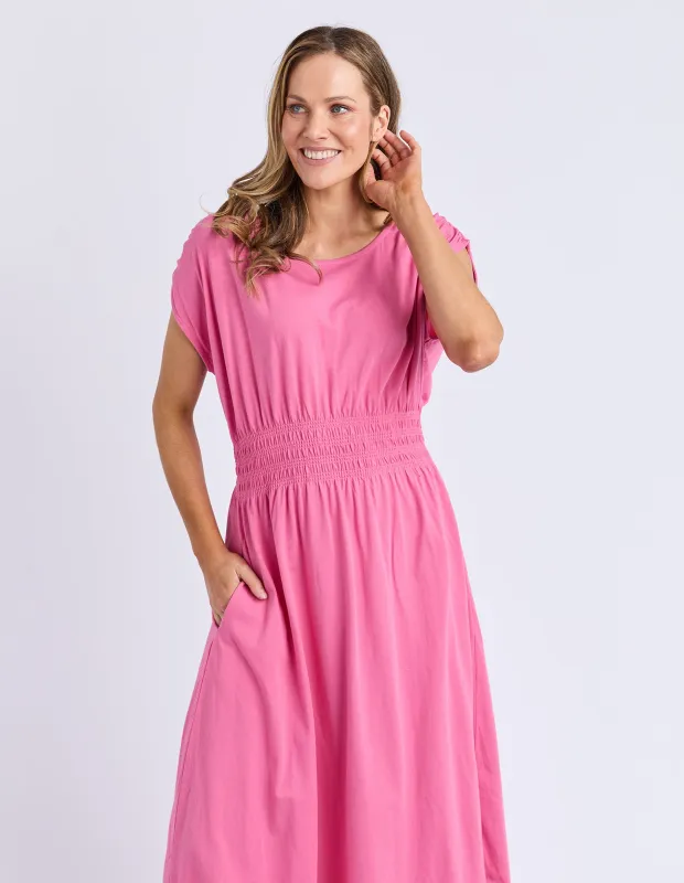 Nelle Midi Dress Chateau Rose sold by Elm Lifestyle