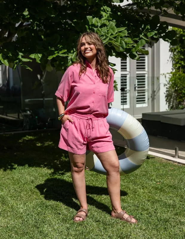 Bliss Washed Short Chateau Rose sold by Elm Lifestyle