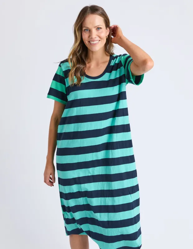 Mercury Stripe Dress Blue And Green Str sold by Elm Lifestyle