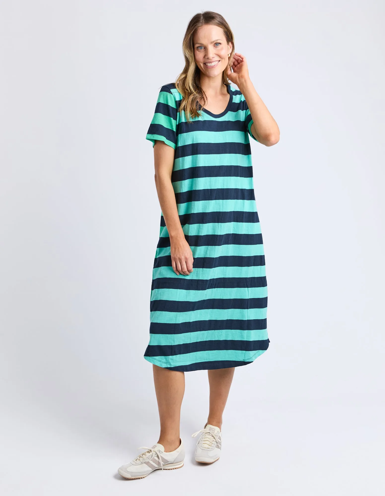 Mercury Stripe Dress Blue And Green Str sold by Elm Lifestyle product image thumbnail 2
