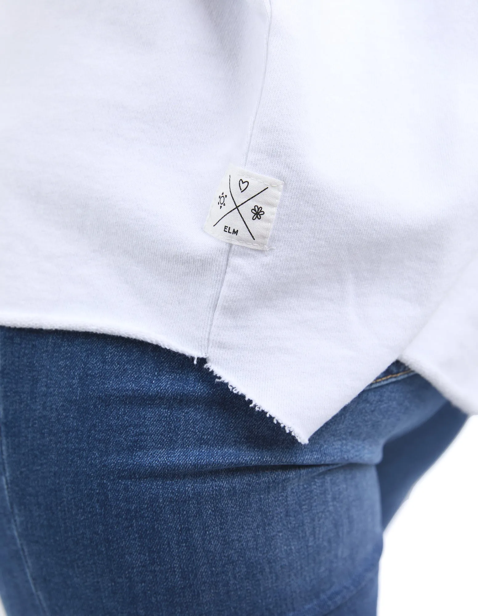 Gab Short Sleeve Sweat White sold by Elm Lifestyle product image thumbnail 5