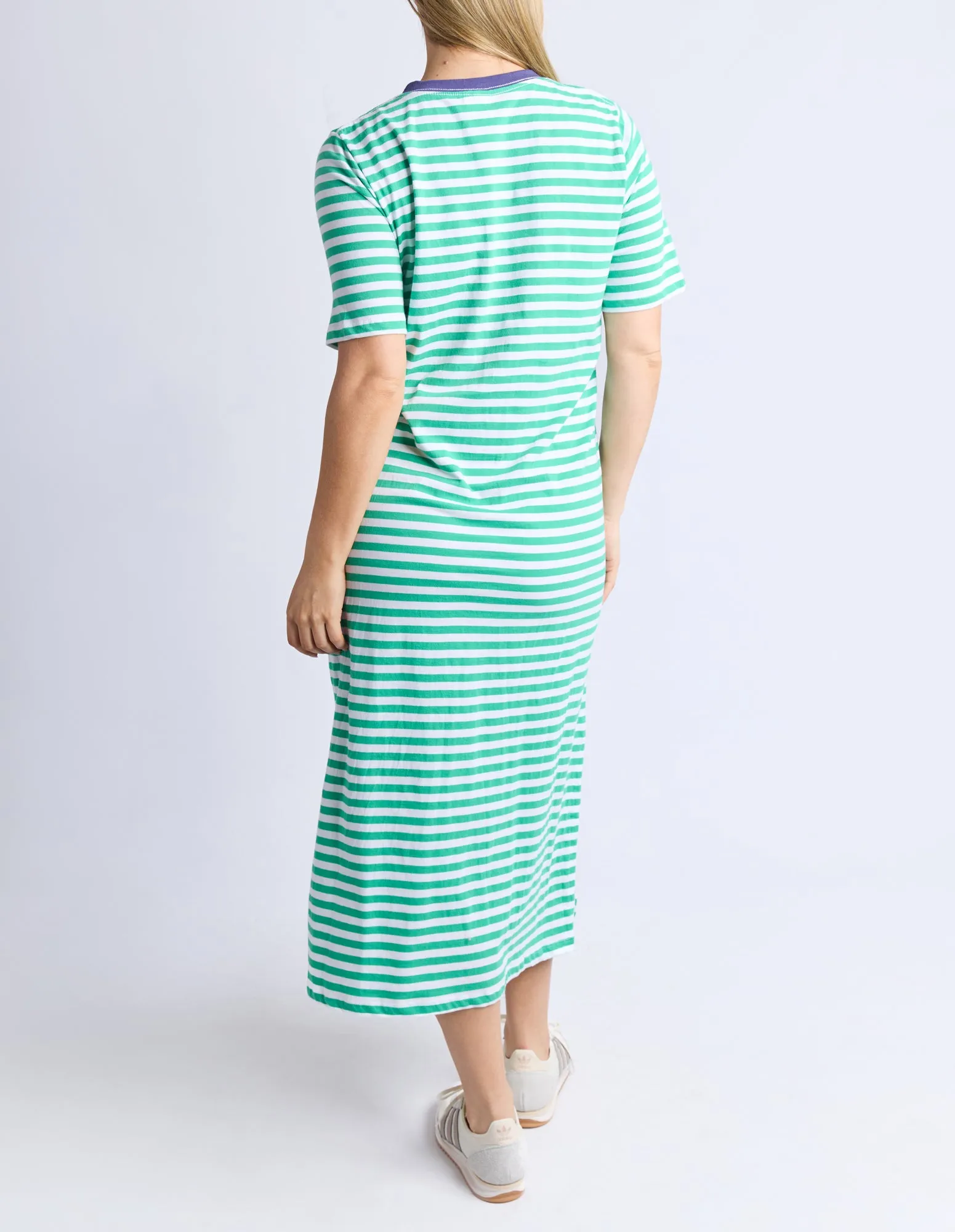 Merry Tee Dress Green/White Stripe sold by Elm Lifestyle product image thumbnail 3