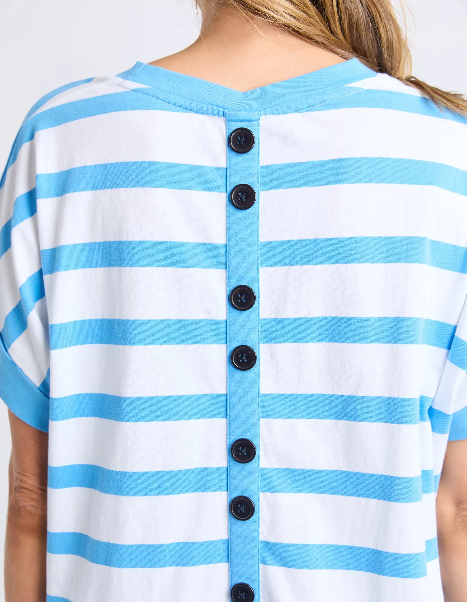Maddison Tee Azure Blue & White Stripe sold by Elm Lifestyle product image thumbnail 5