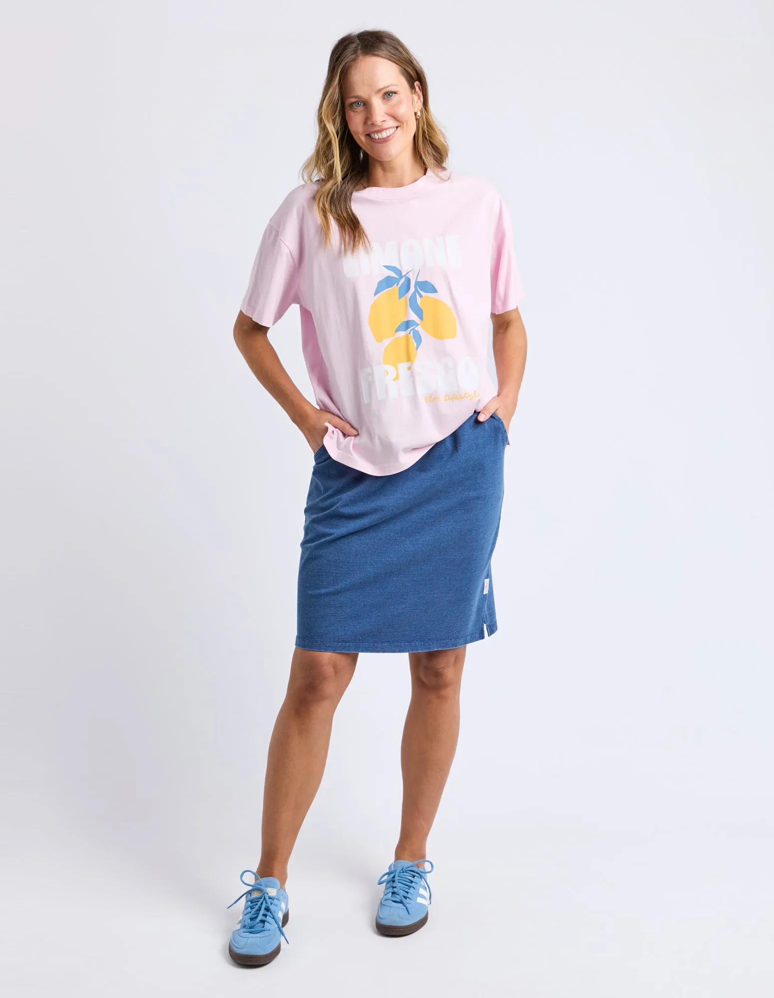 Limone Fresco Tee Pink sold by Elm Lifestyle product image thumbnail 2