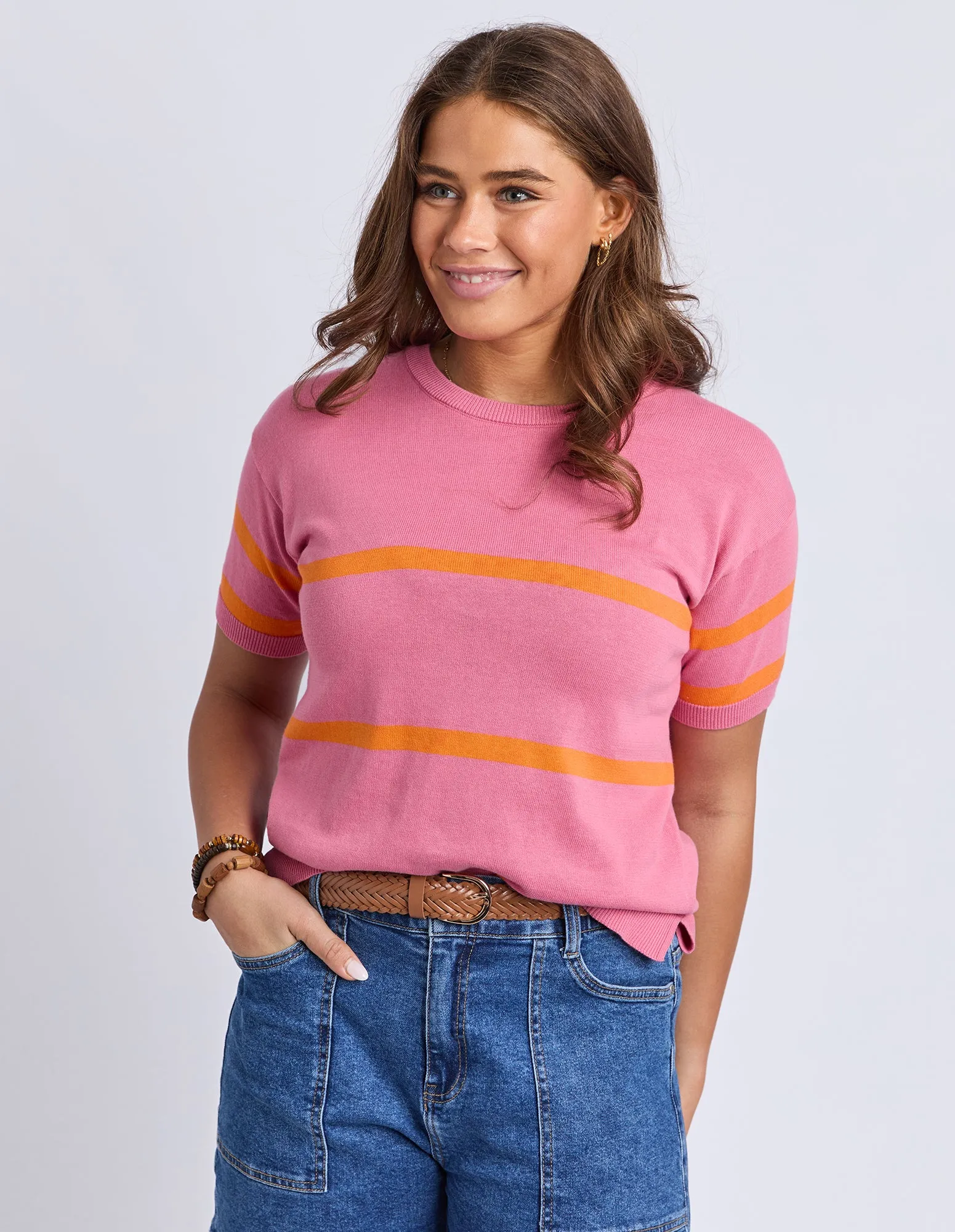 Sage Knit Chateau Rose Stripe sold by Elm Lifestyle product image thumbnail 3