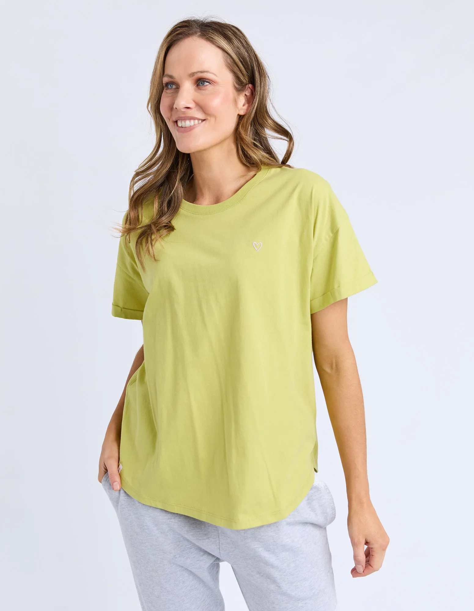 Halli S/S Tee Lime Green sold by Elm Lifestyle