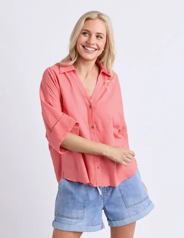 Holiday Shirt Geranium Pink sold by Elm Lifestyle