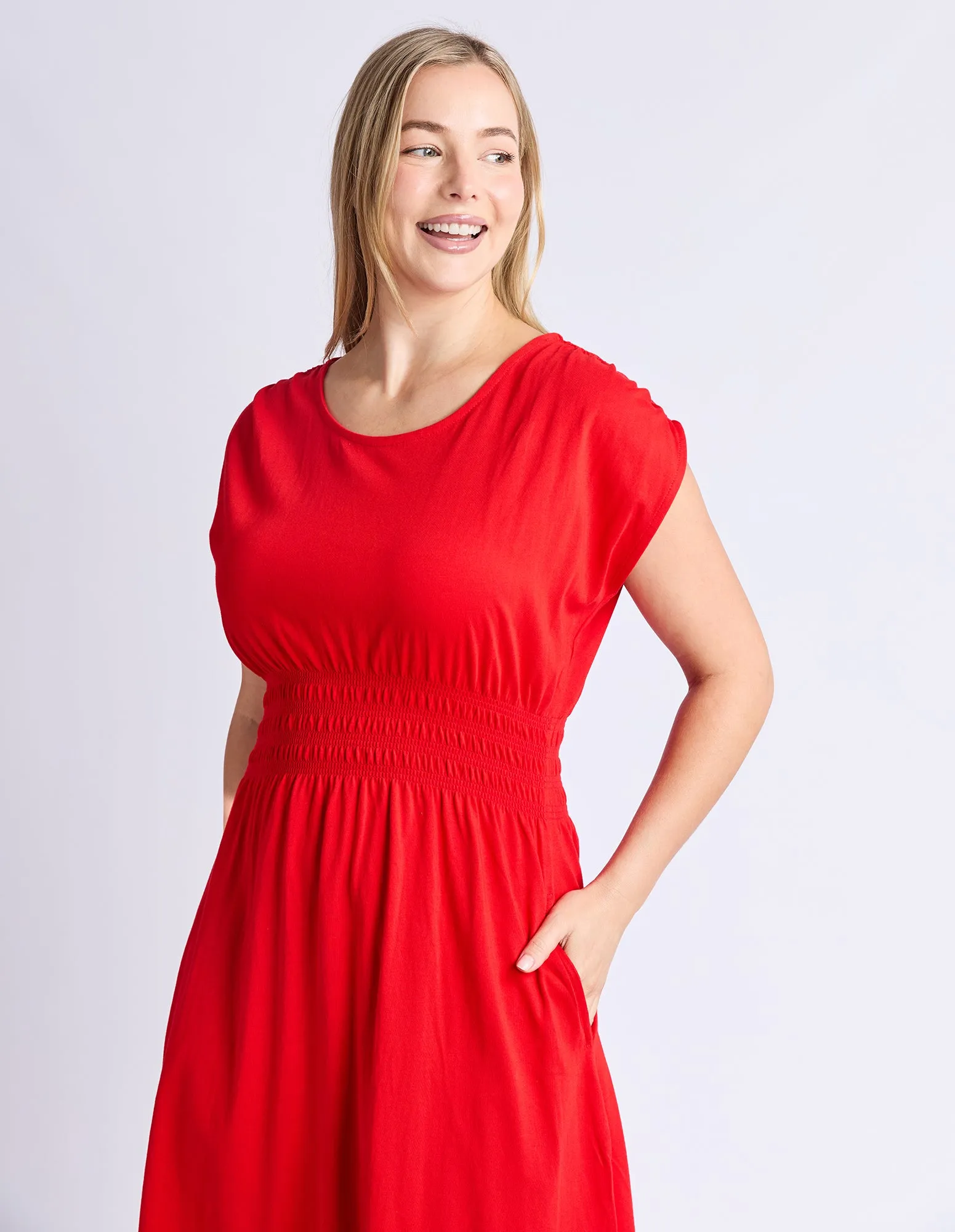 Nelle Midi Dress Poppy sold by Elm Lifestyle product image thumbnail 2