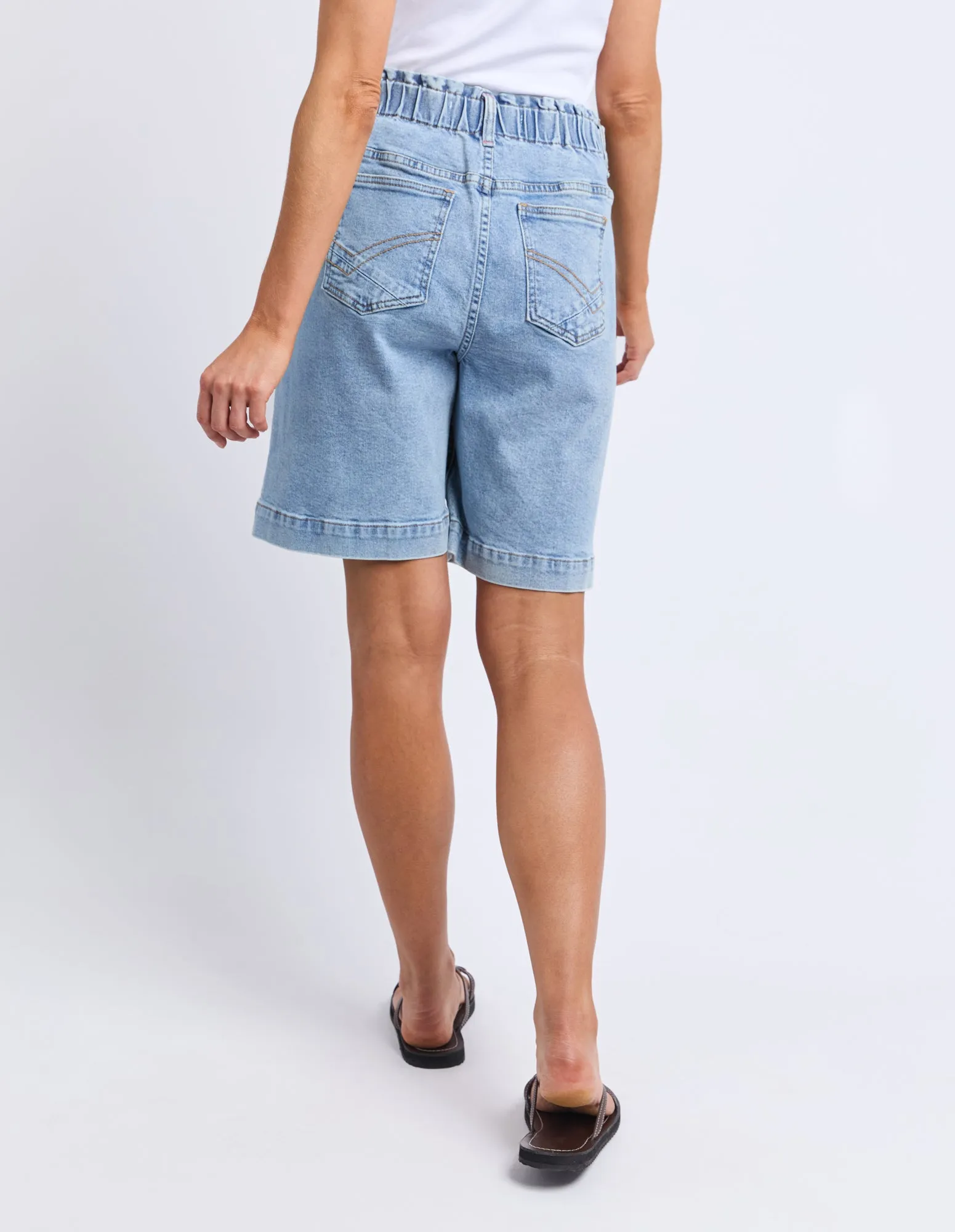 Atlas Long Denim Short Mid Blue Wash sold by Elm Lifestyle product image thumbnail 3