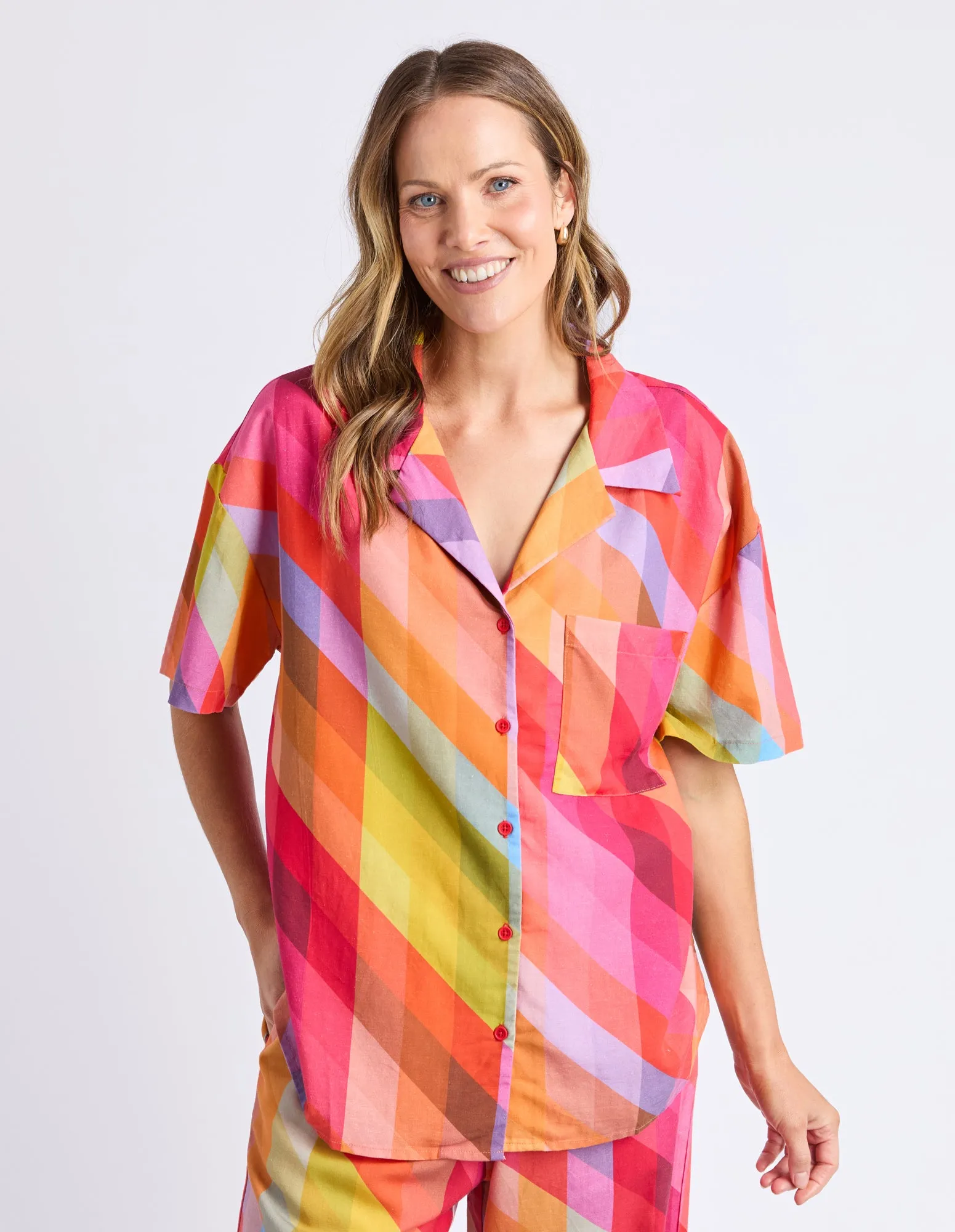 Rena Shirt Rena Striped Print sold by Elm Lifestyle product image thumbnail 2