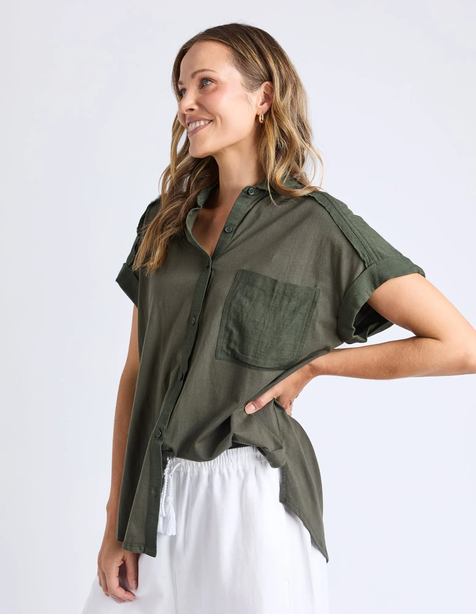 Locket Shirt Khaki sold by Elm Lifestyle product image thumbnail 4