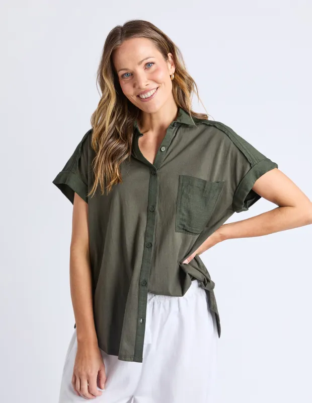 Locket Shirt Khaki sold by Elm Lifestyle