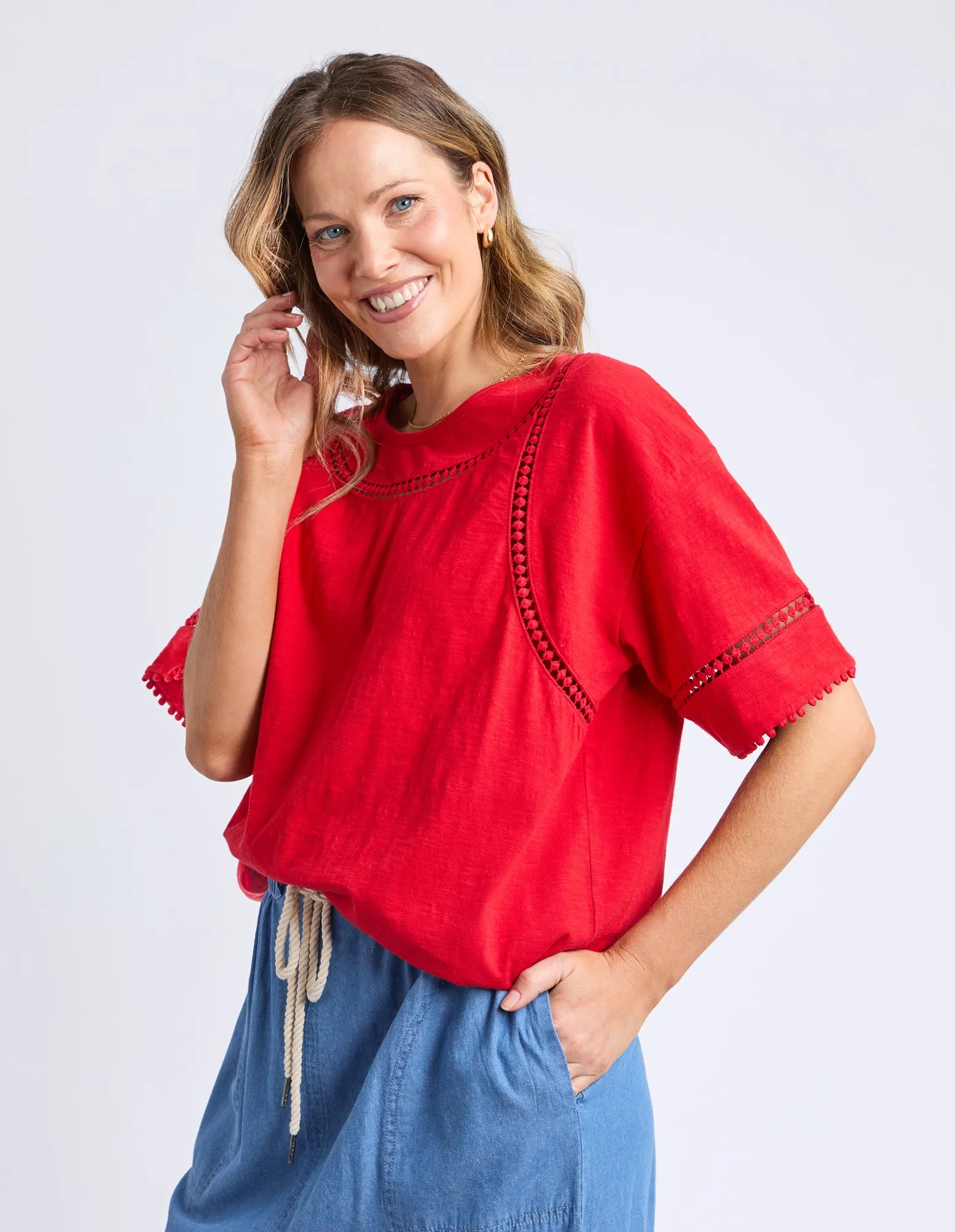 Abagail Top Poppy sold by Elm Lifestyle product image thumbnail 4