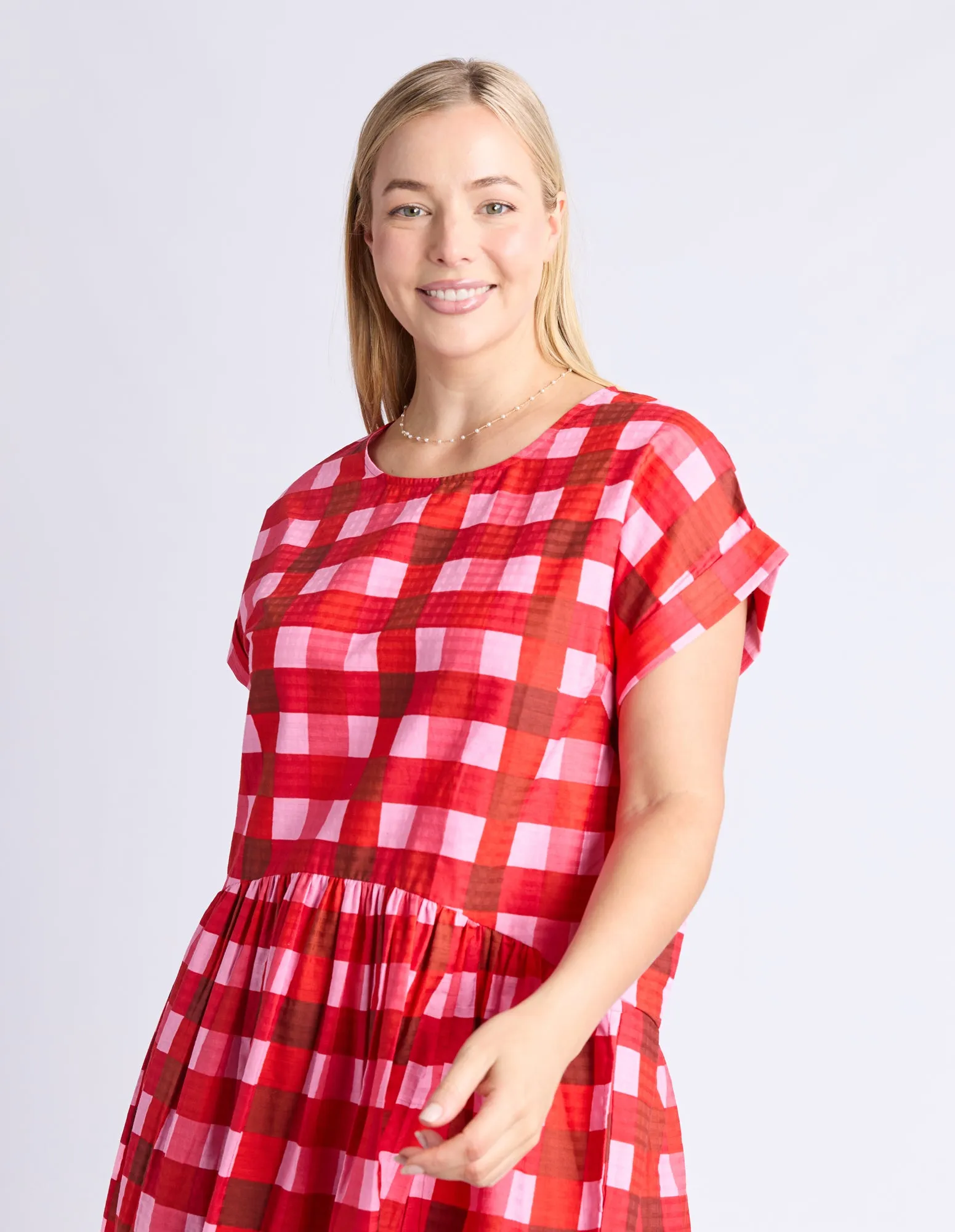 Edin Short Sleeve Dress Poppy sold by Elm Lifestyle product image thumbnail 3