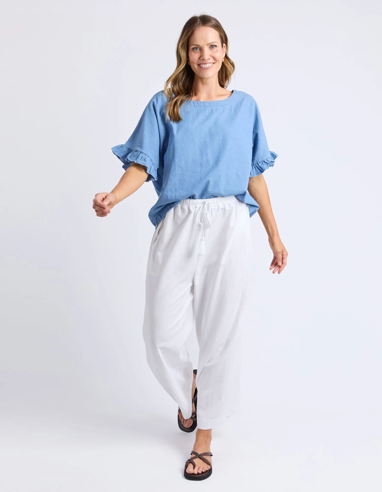 Tilda Chambray Shirt Light Blue sold by Elm Lifestyle product image thumbnail 2