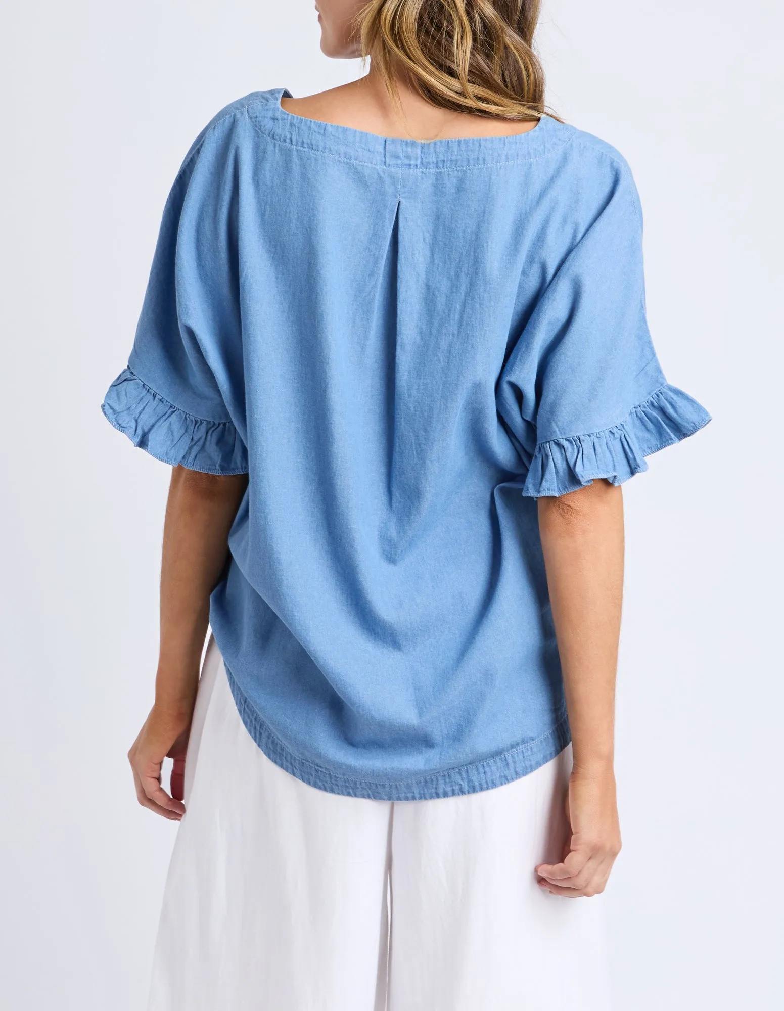 Tilda Chambray Shirt Light Blue sold by Elm Lifestyle product image thumbnail 3