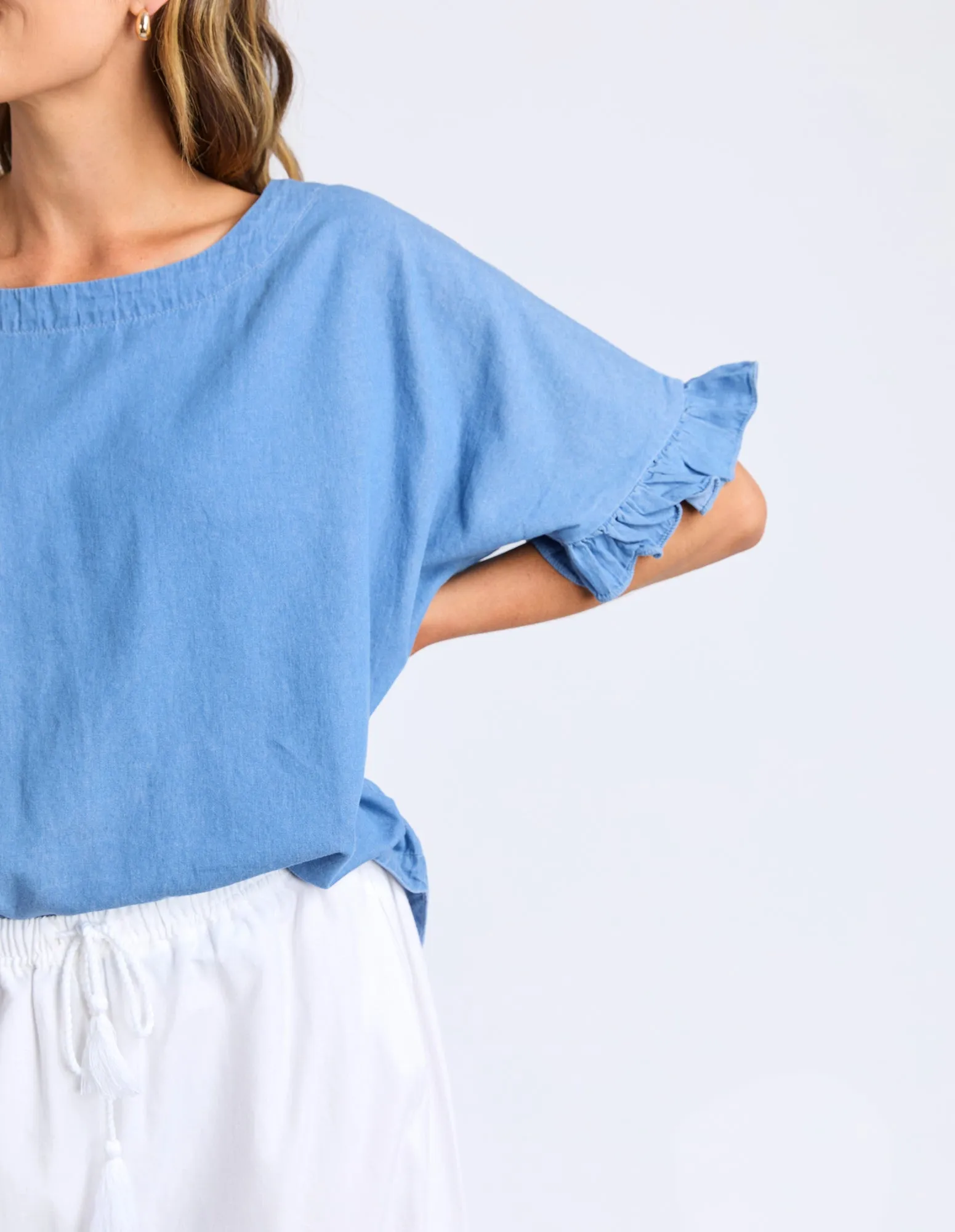Tilda Chambray Shirt Light Blue sold by Elm Lifestyle product image thumbnail 5