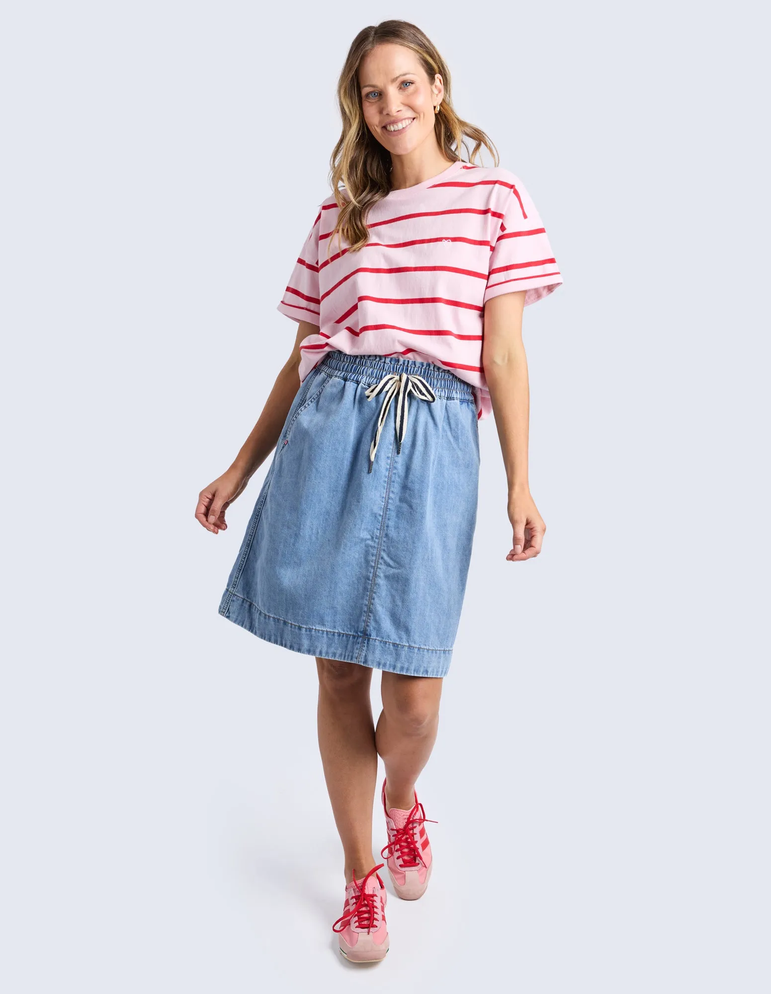 Halli S/S Tee - Stripe Pldy & Poppy Str sold by Elm Lifestyle product image thumbnail 2