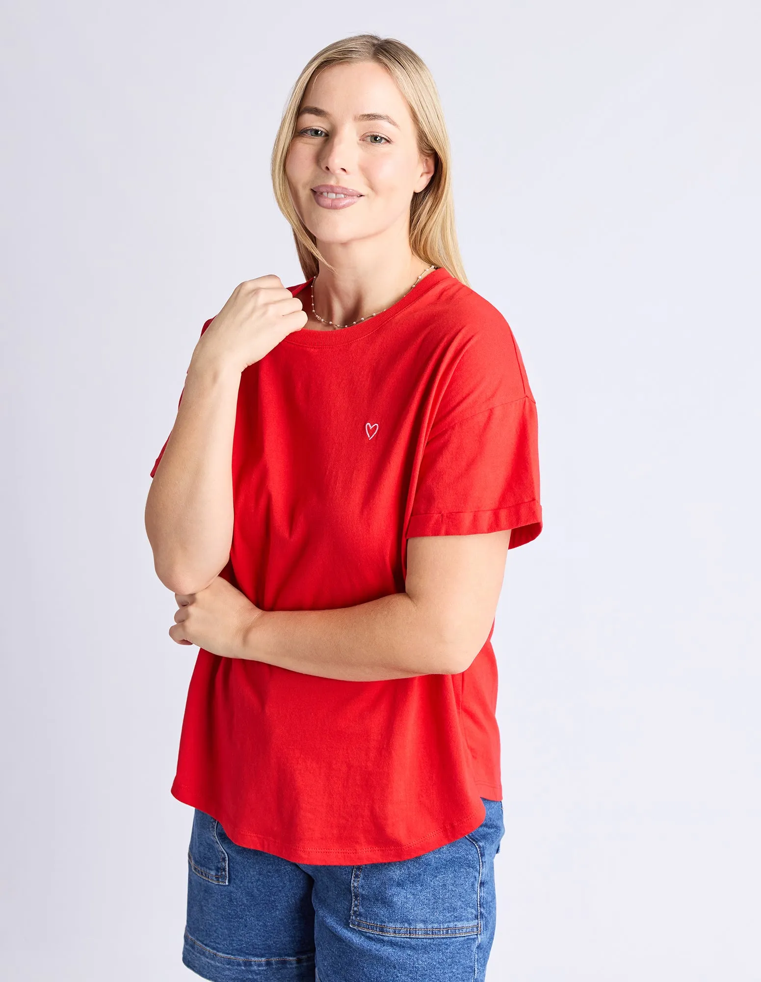 Halli S/S Tee Poppy sold by Elm Lifestyle product image thumbnail 4