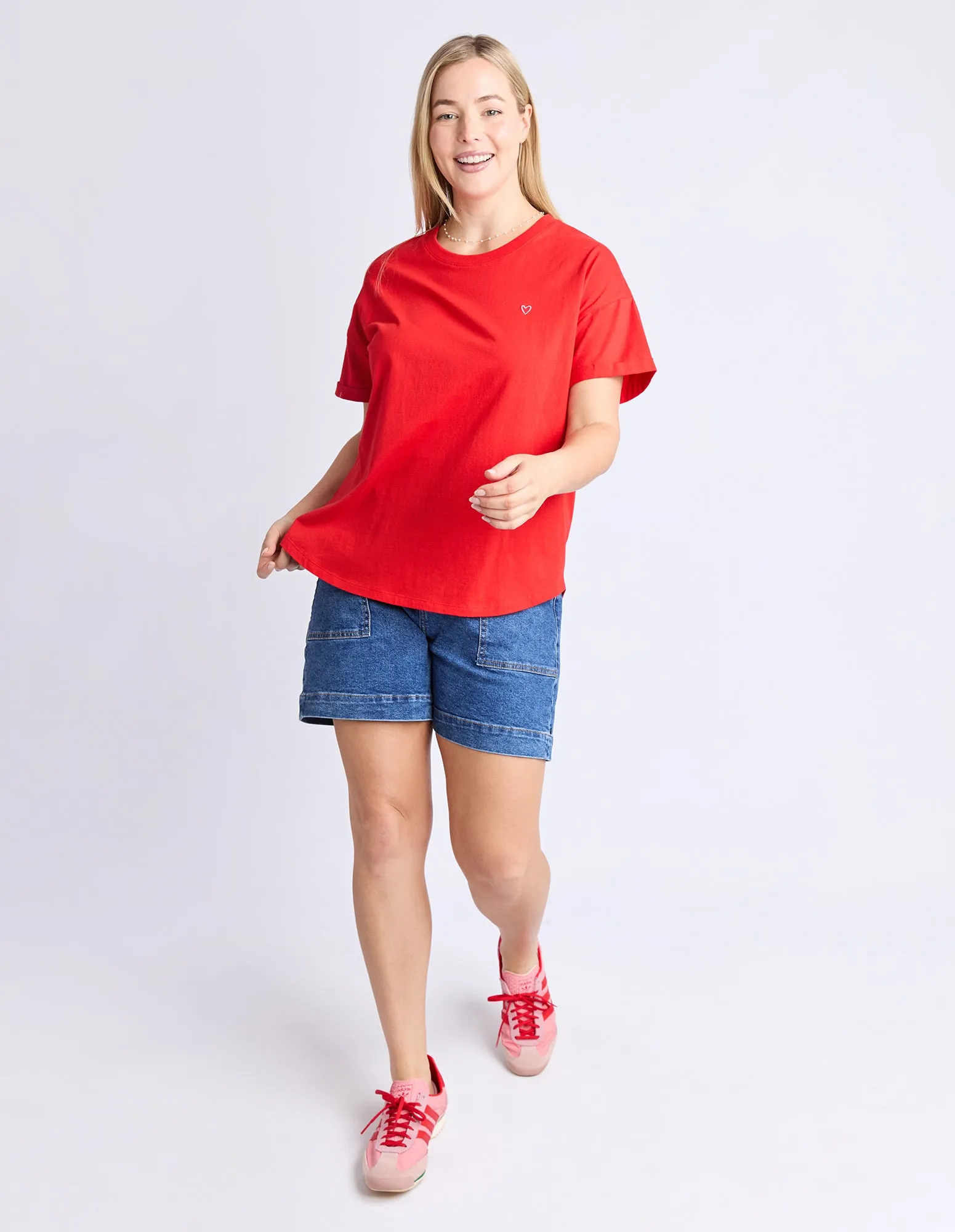 Halli S/S Tee Poppy sold by Elm Lifestyle product image thumbnail 2