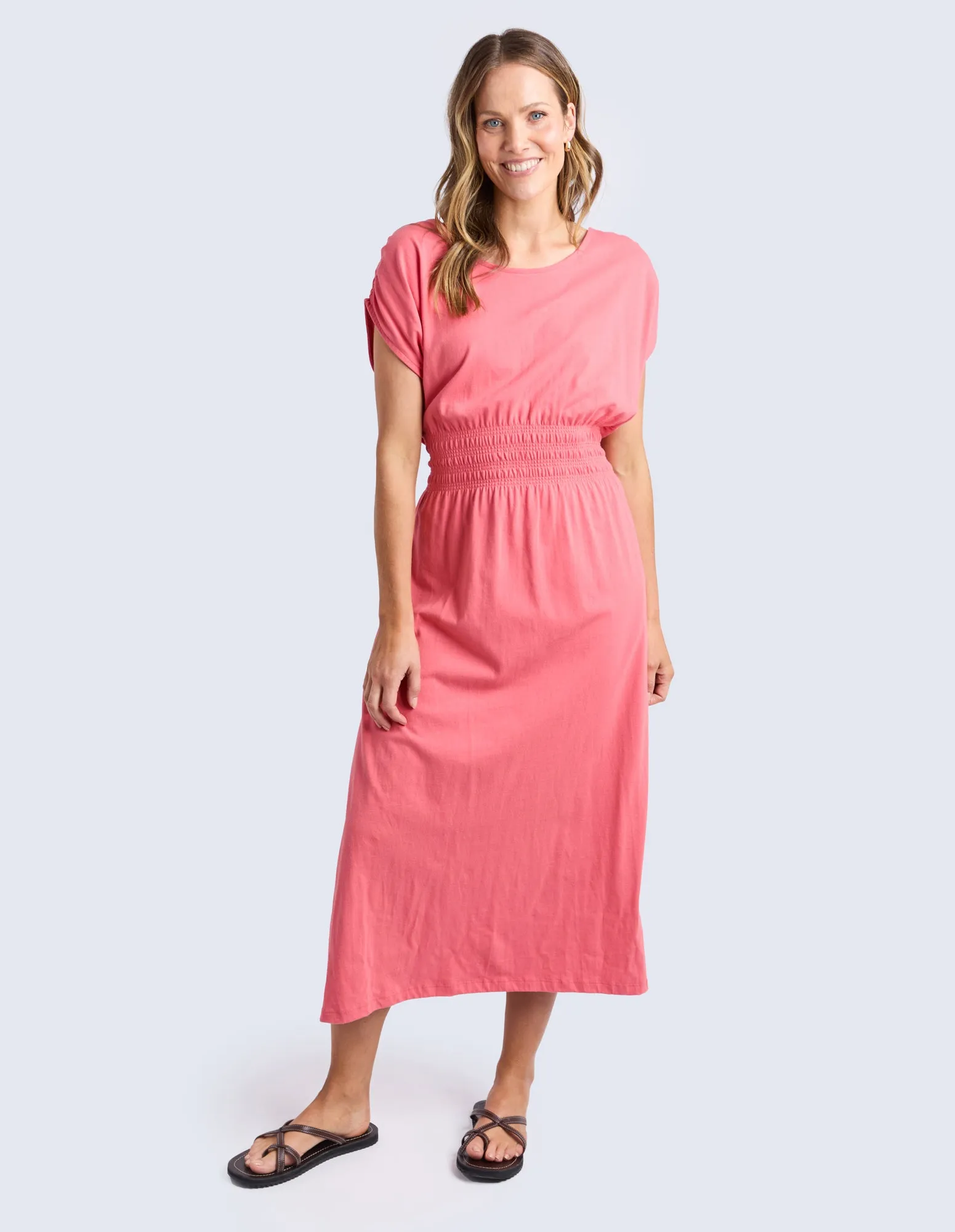 Nelle Midi Dress Sugar Coral sold by Elm Lifestyle product image thumbnail 2