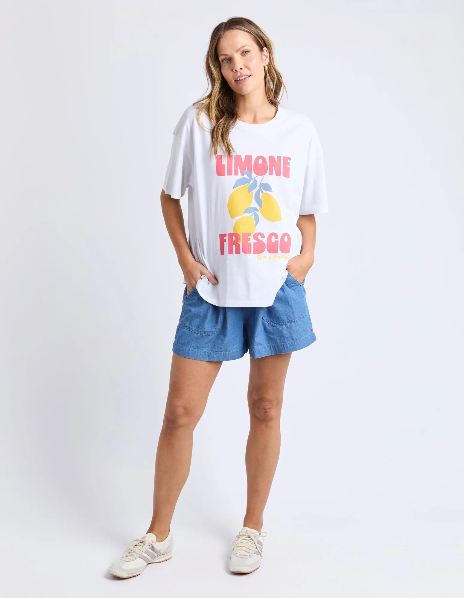 Limone Fresco Tee White sold by Elm Lifestyle product image thumbnail 3